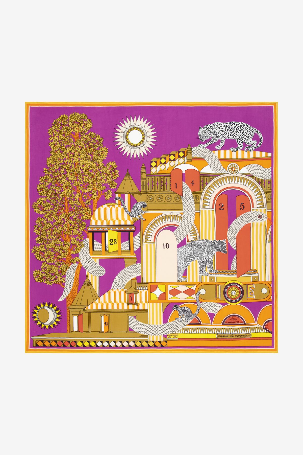 Square 100 - Taj - Purple
