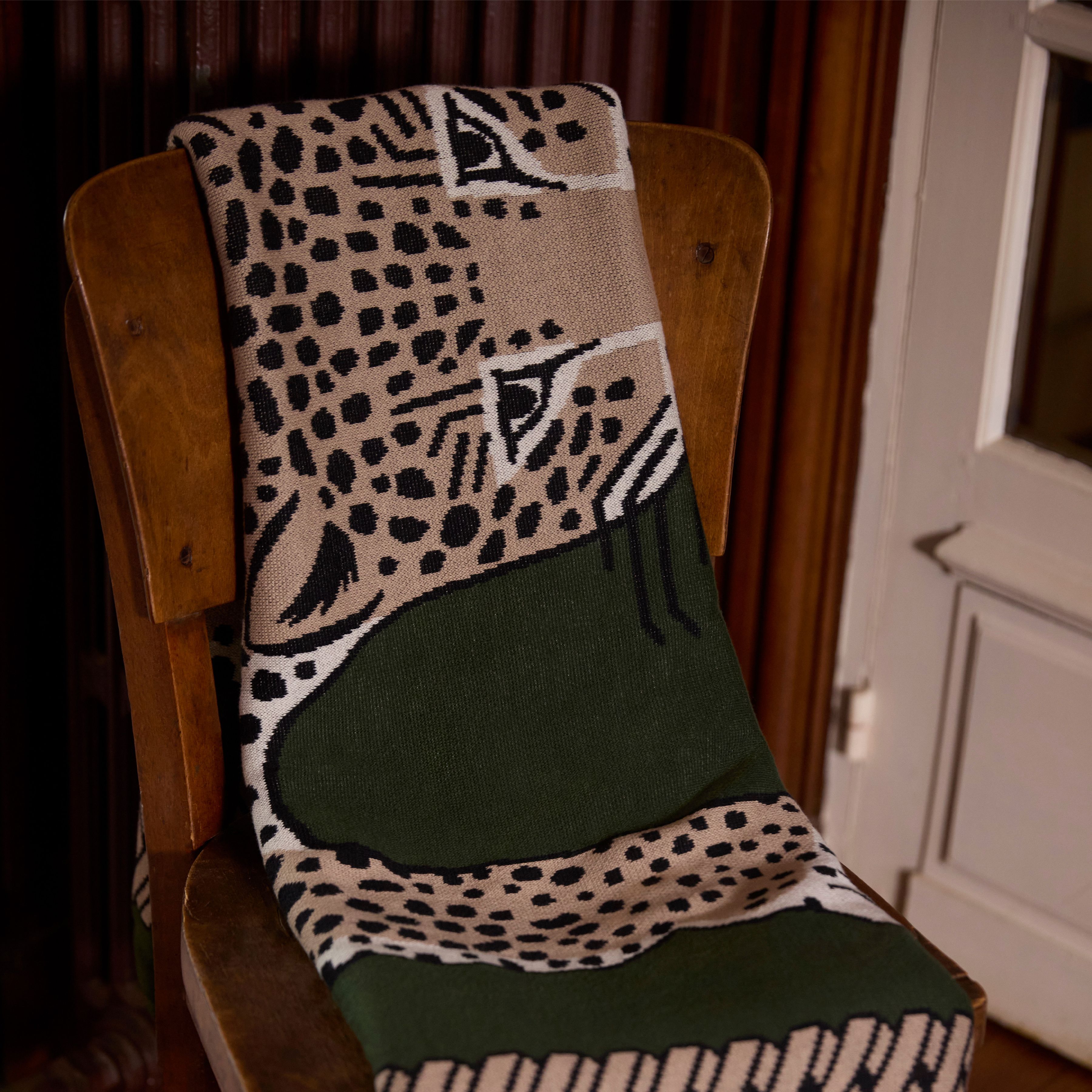 Blanket 130 - Leopard - Khaki