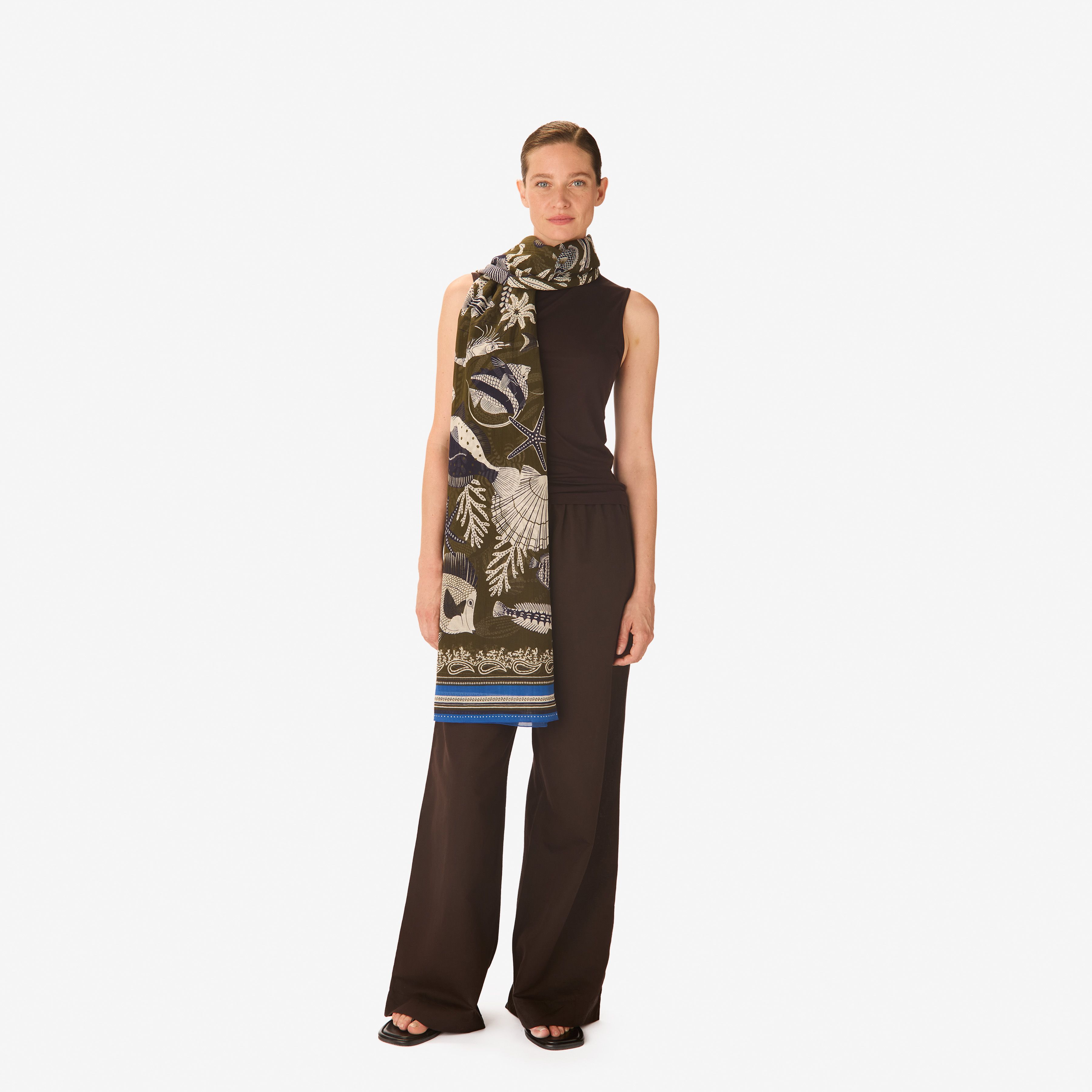Scarf 100 - Neptune - Khaki