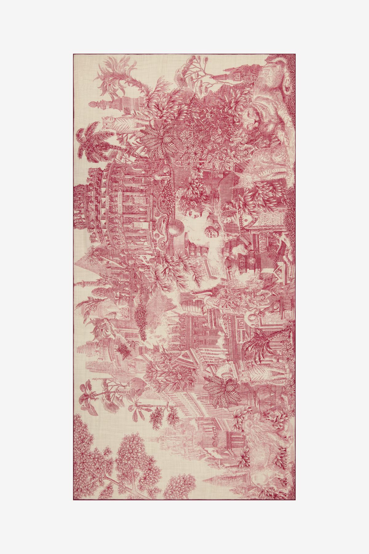 Wool Scarf 100 - Piranesi - Red