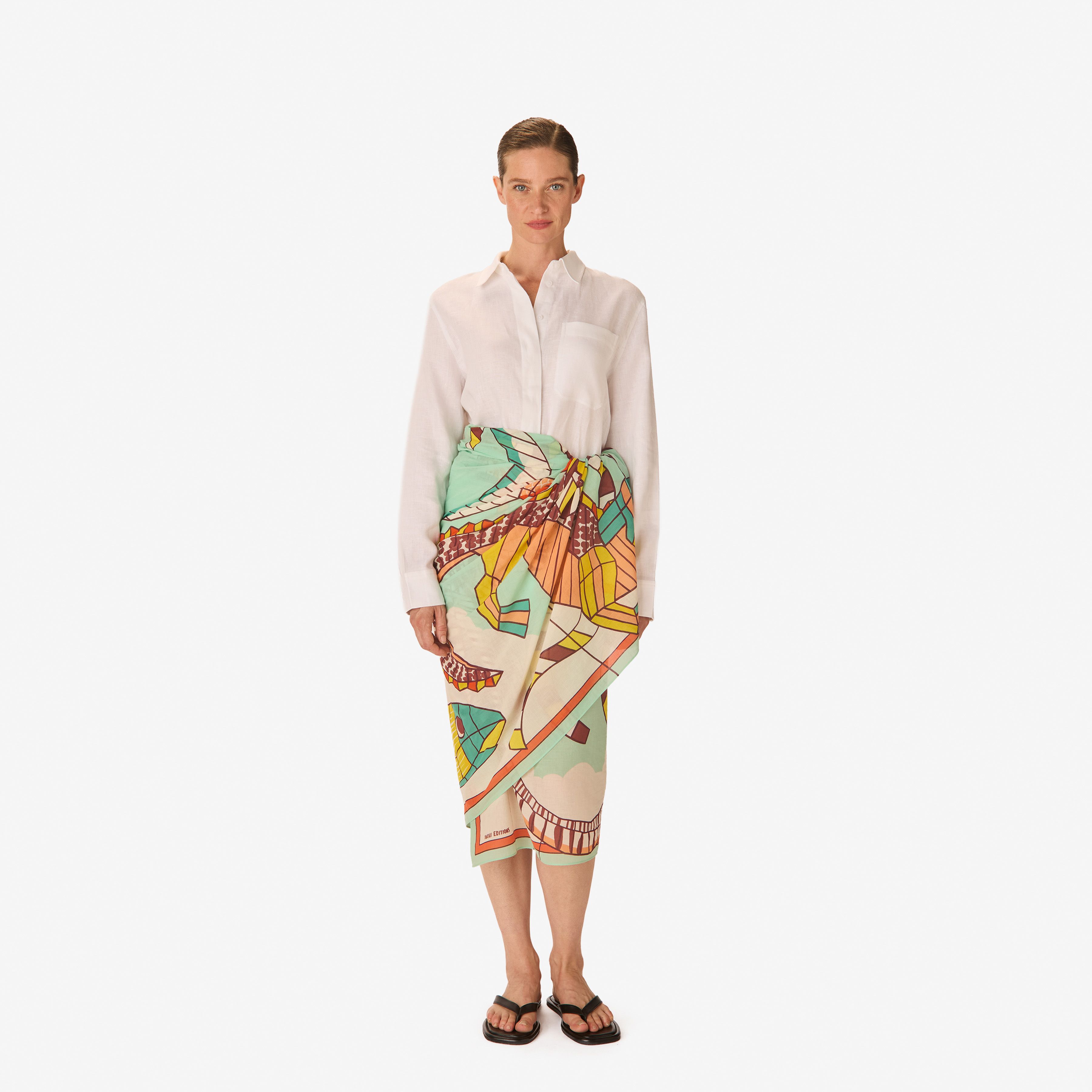 Scarf 100 - Cerfs Volants - Turquoise