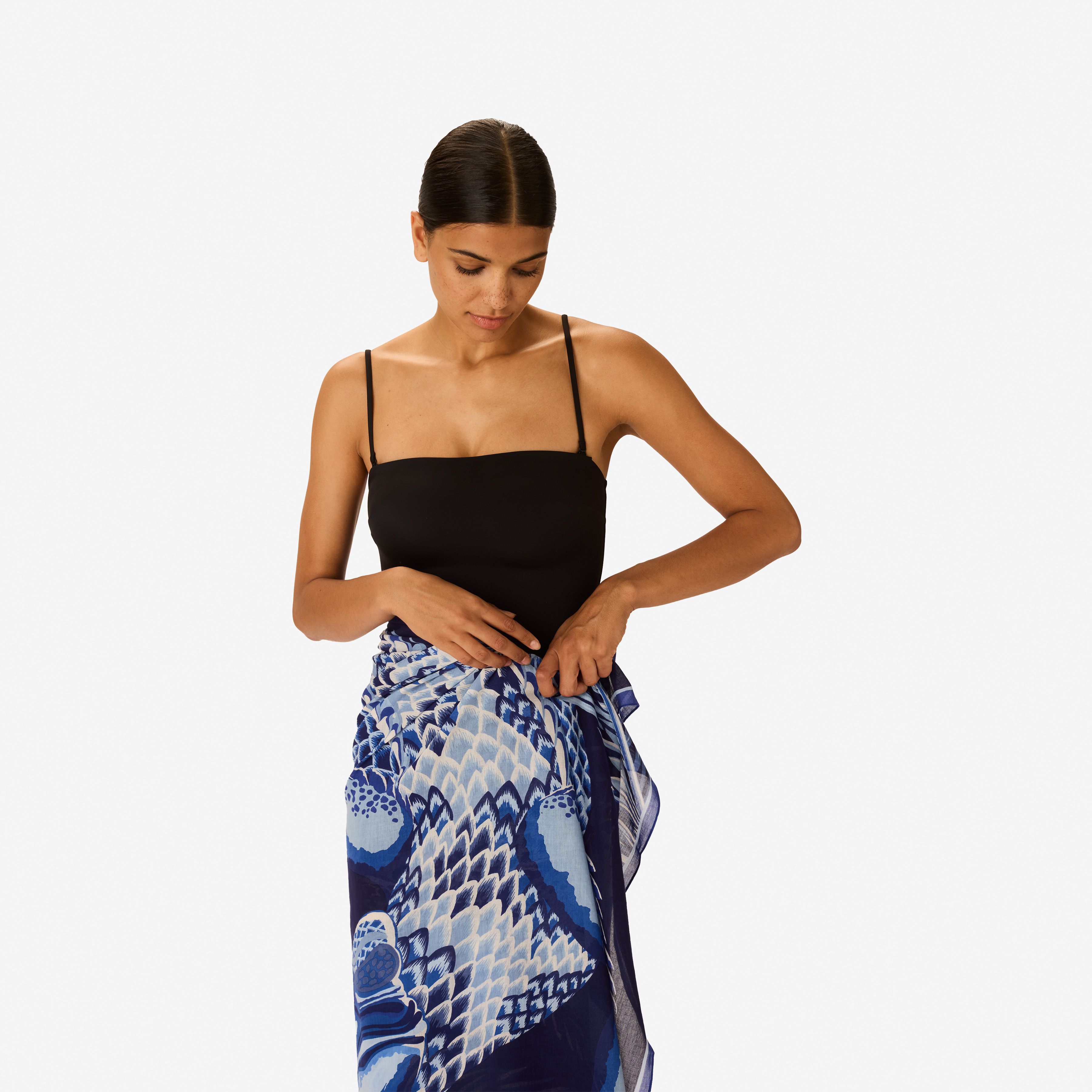 Scarf 100 - Croco - Navy
