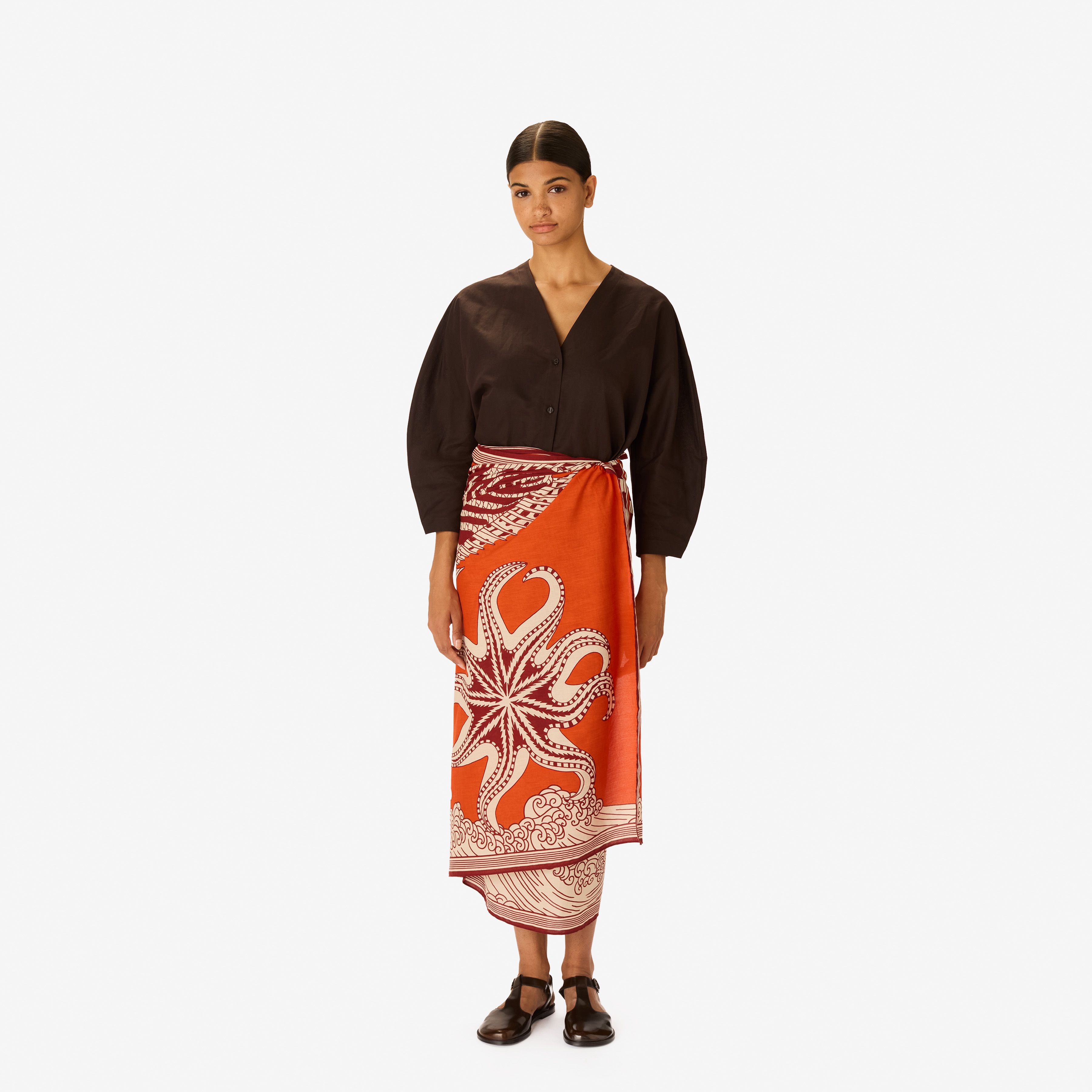 Scarf 100 - Vague - Orange