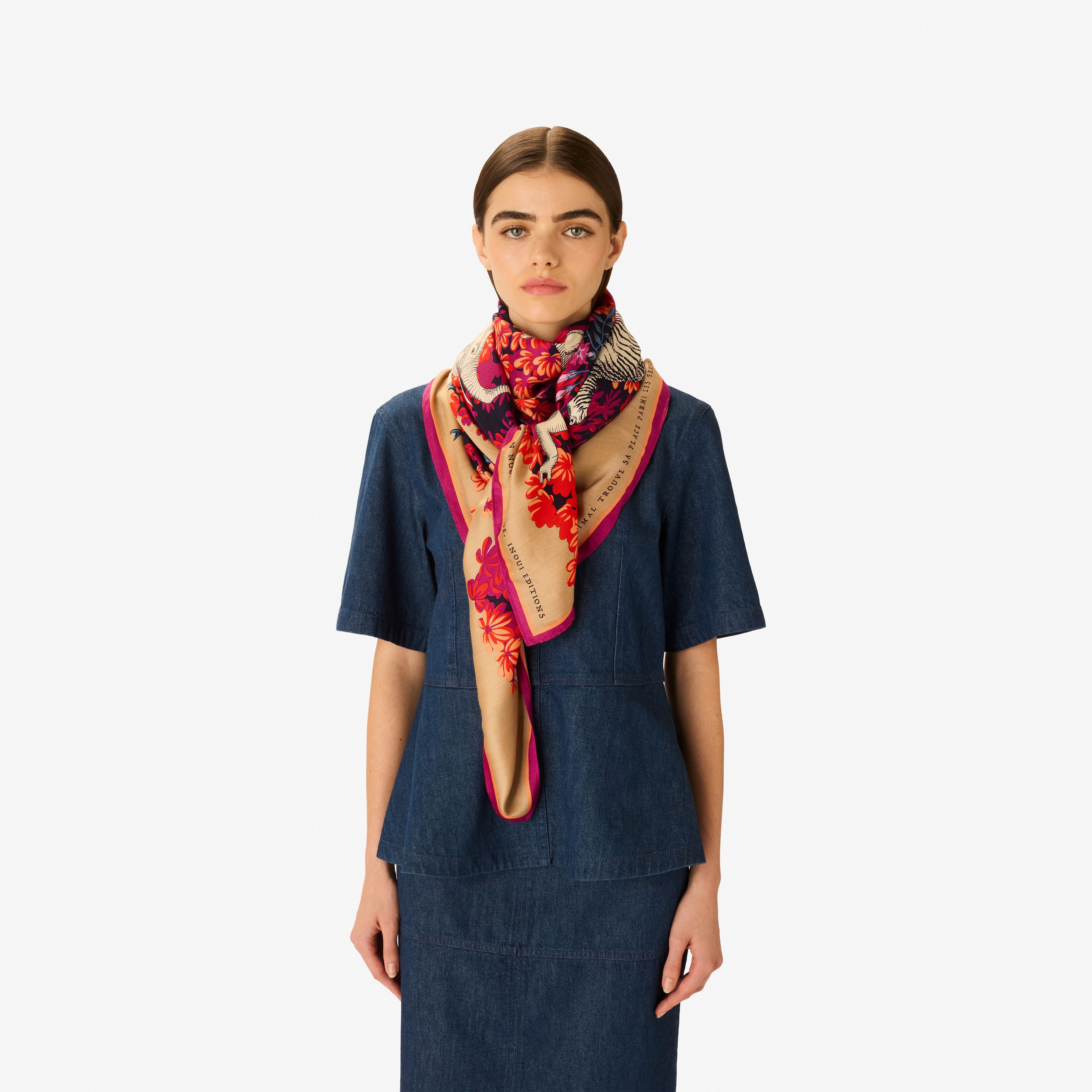 Square 130 - Bestiaire - Fuchsia