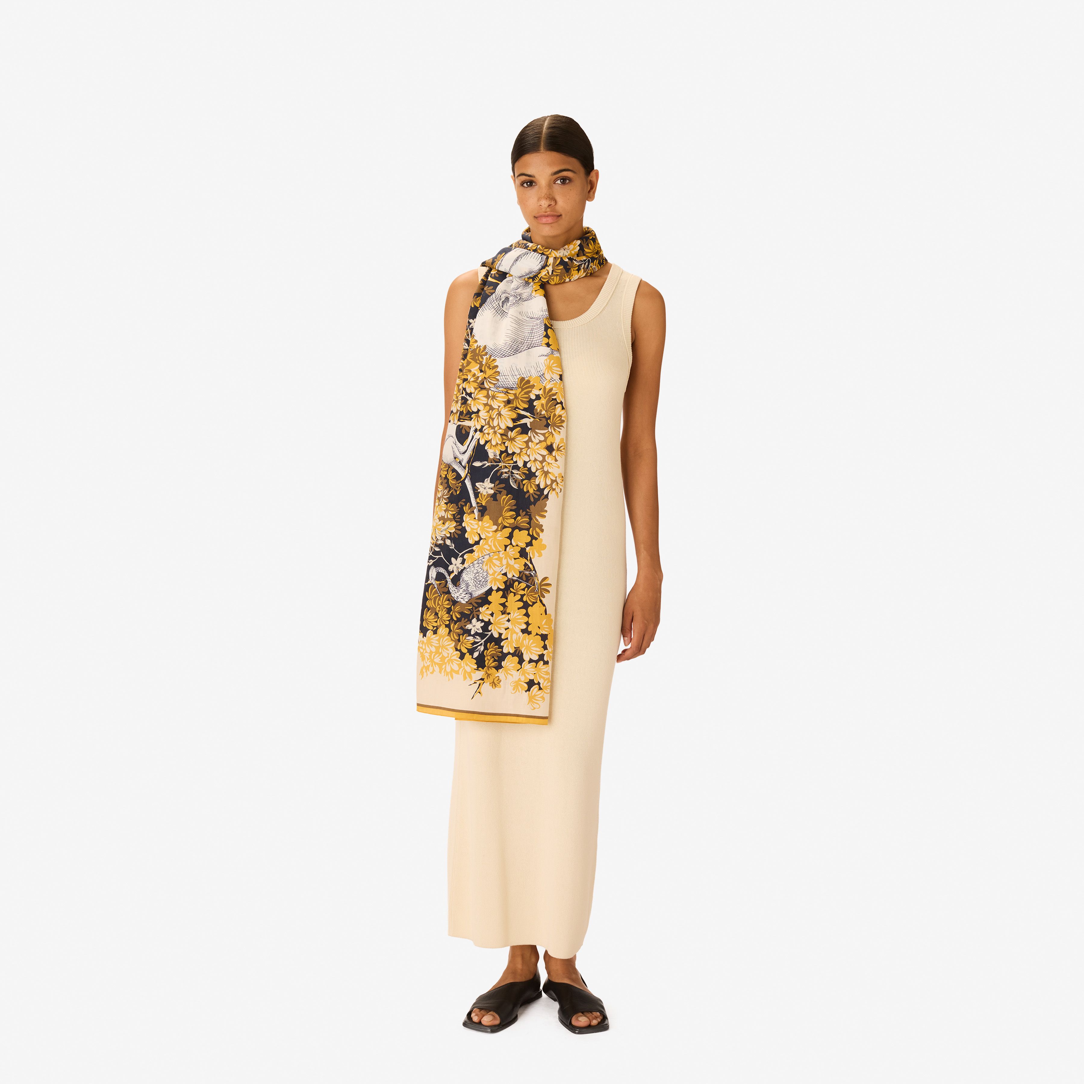 Scarf 100 - Bestiaire - white