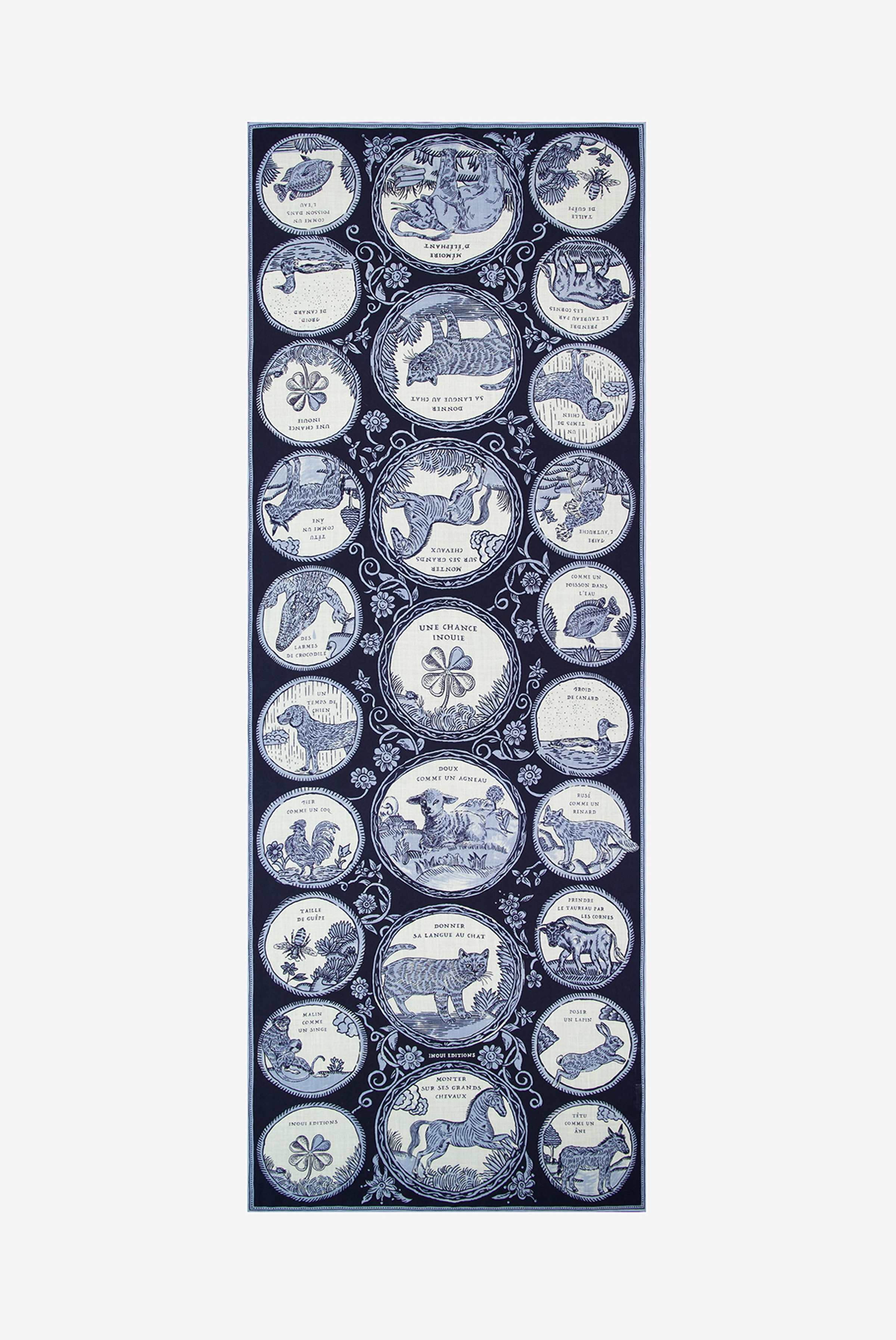 Scarf 70 - Chance Inoui - Navy