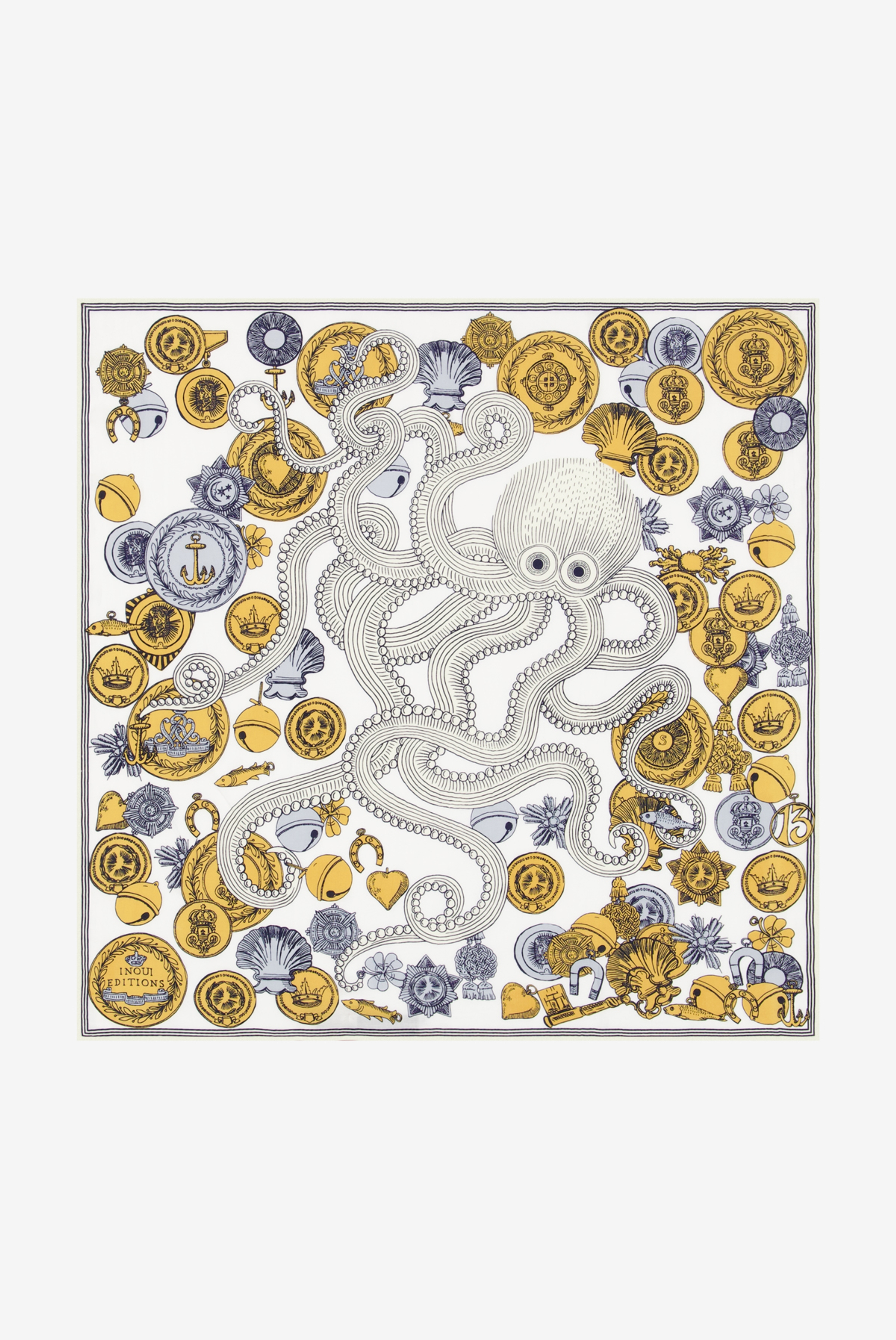 Square 65 - Octopus - White