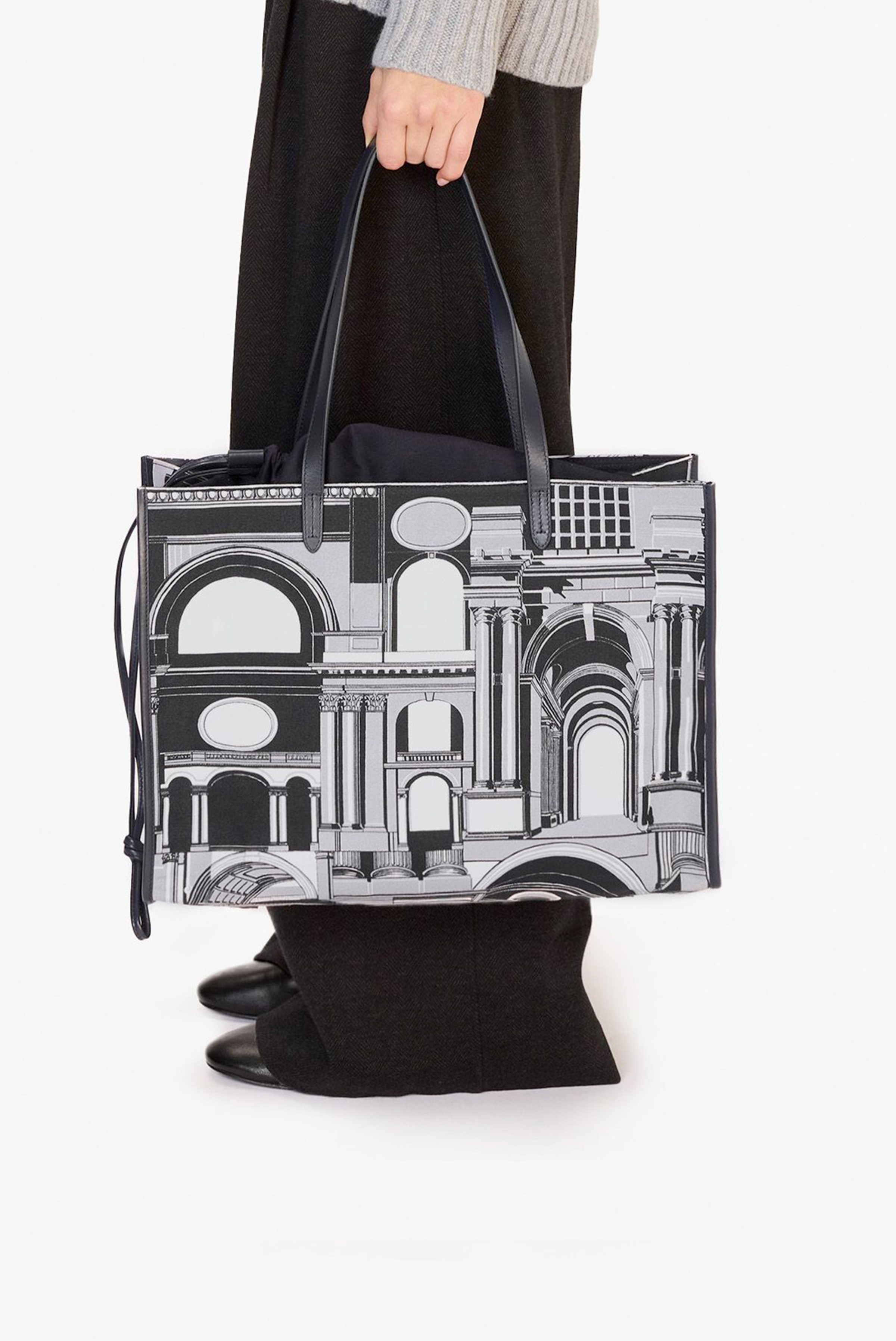 Shopping Bag - Architecture - Black