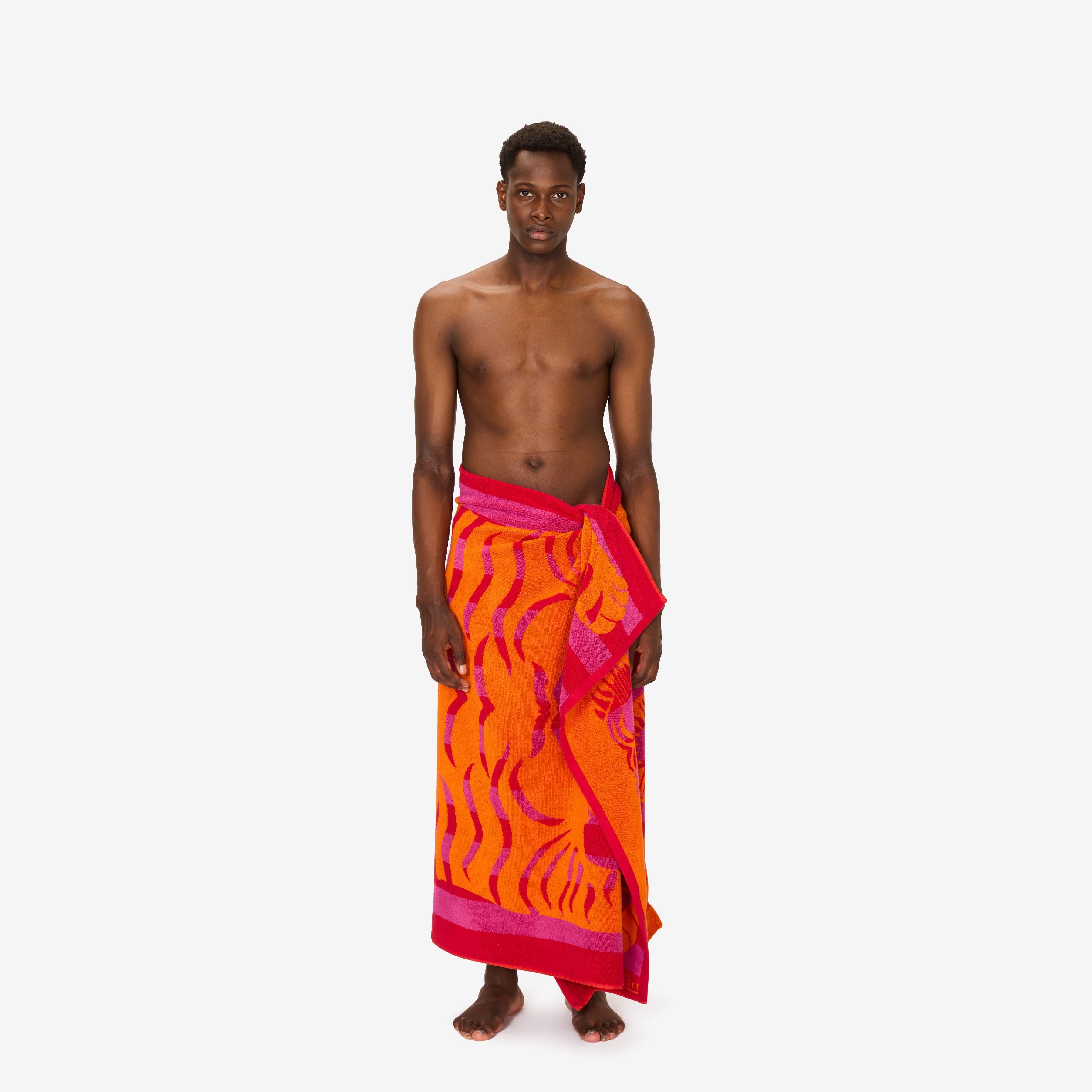 Beach Towel 100 - Baldo - Raspberry