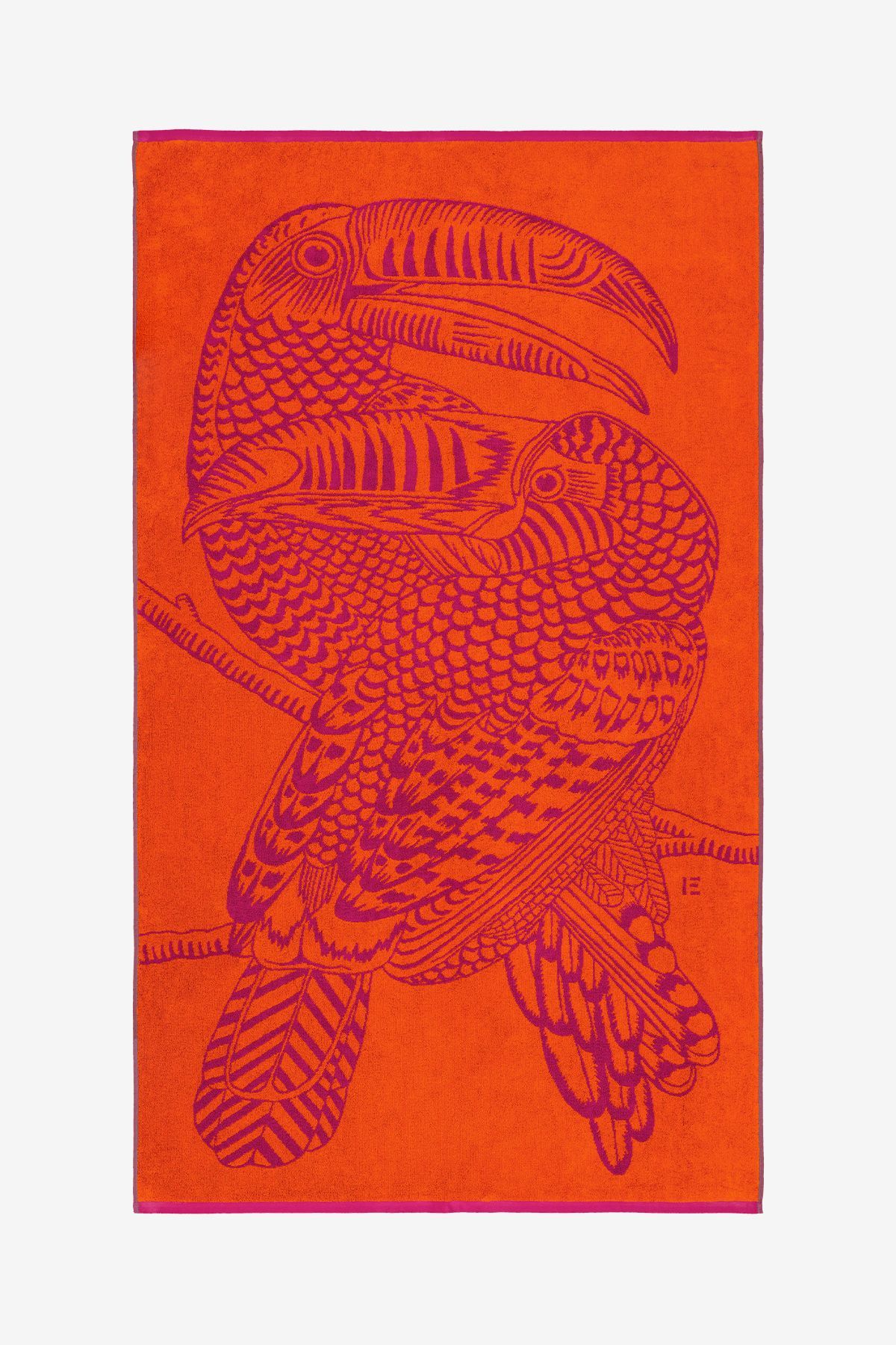 Beach Towel - Toucan - Fuchsia