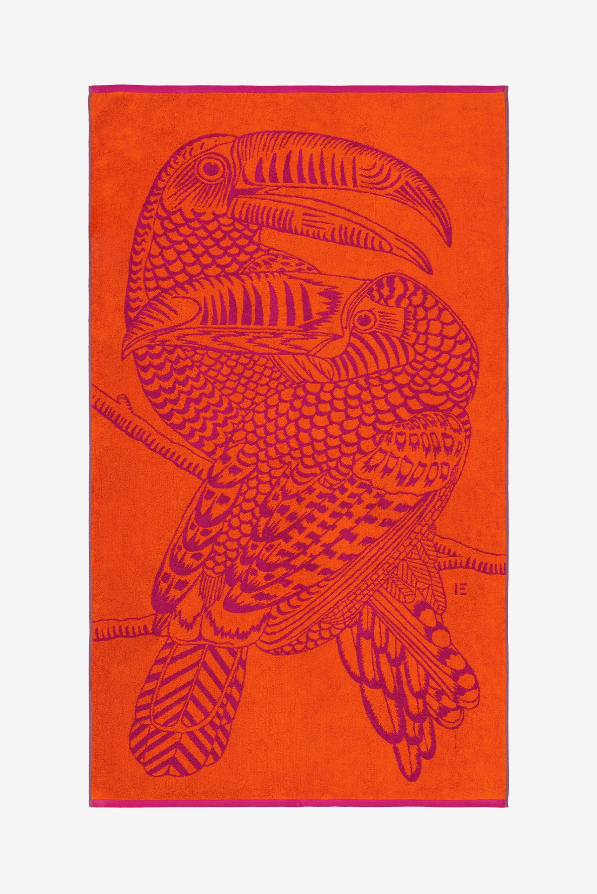 Beach Towel - Toucan - Fuchsia
