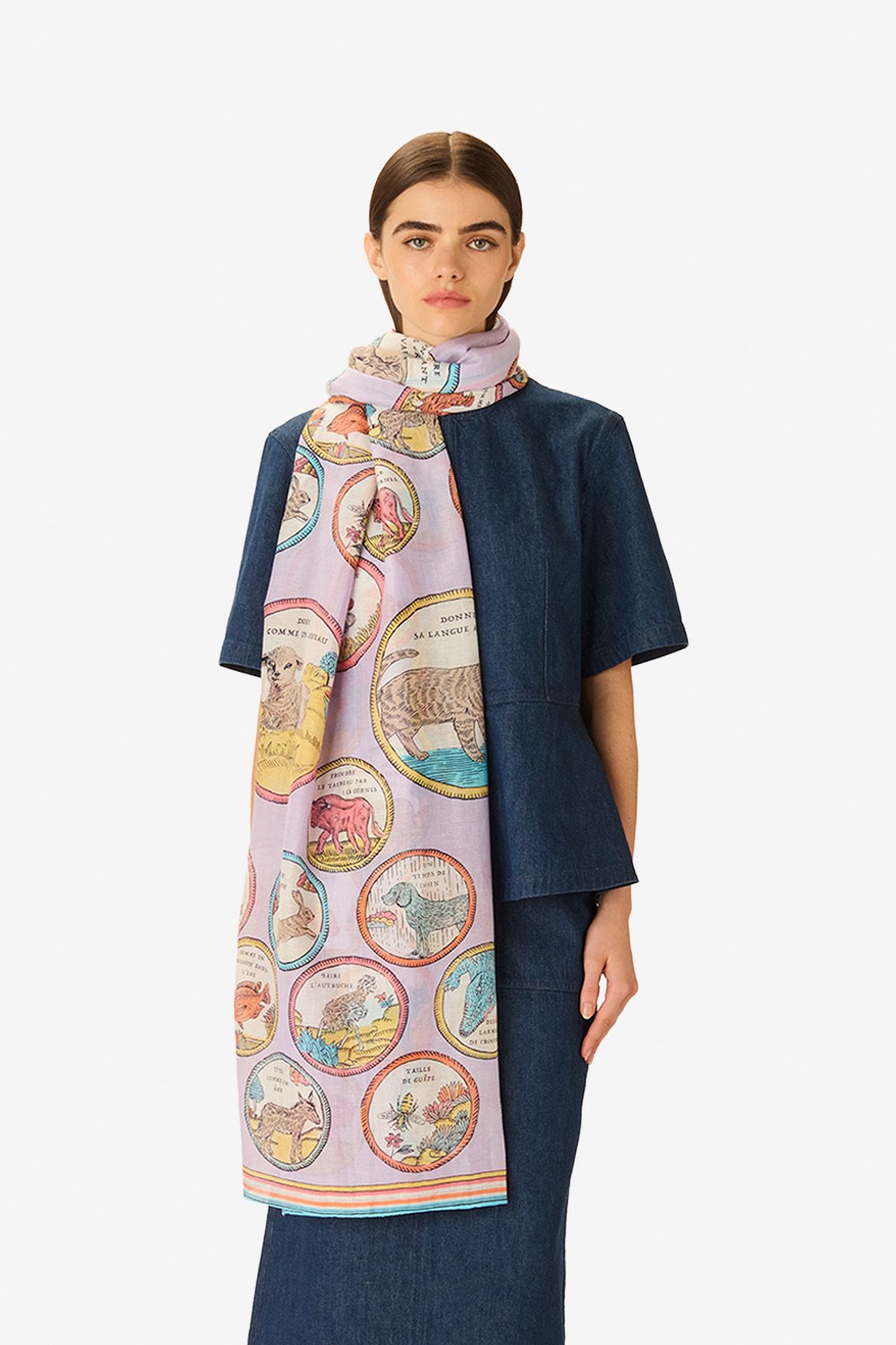 Scarf 100 - Chance Inoui - Lilac
