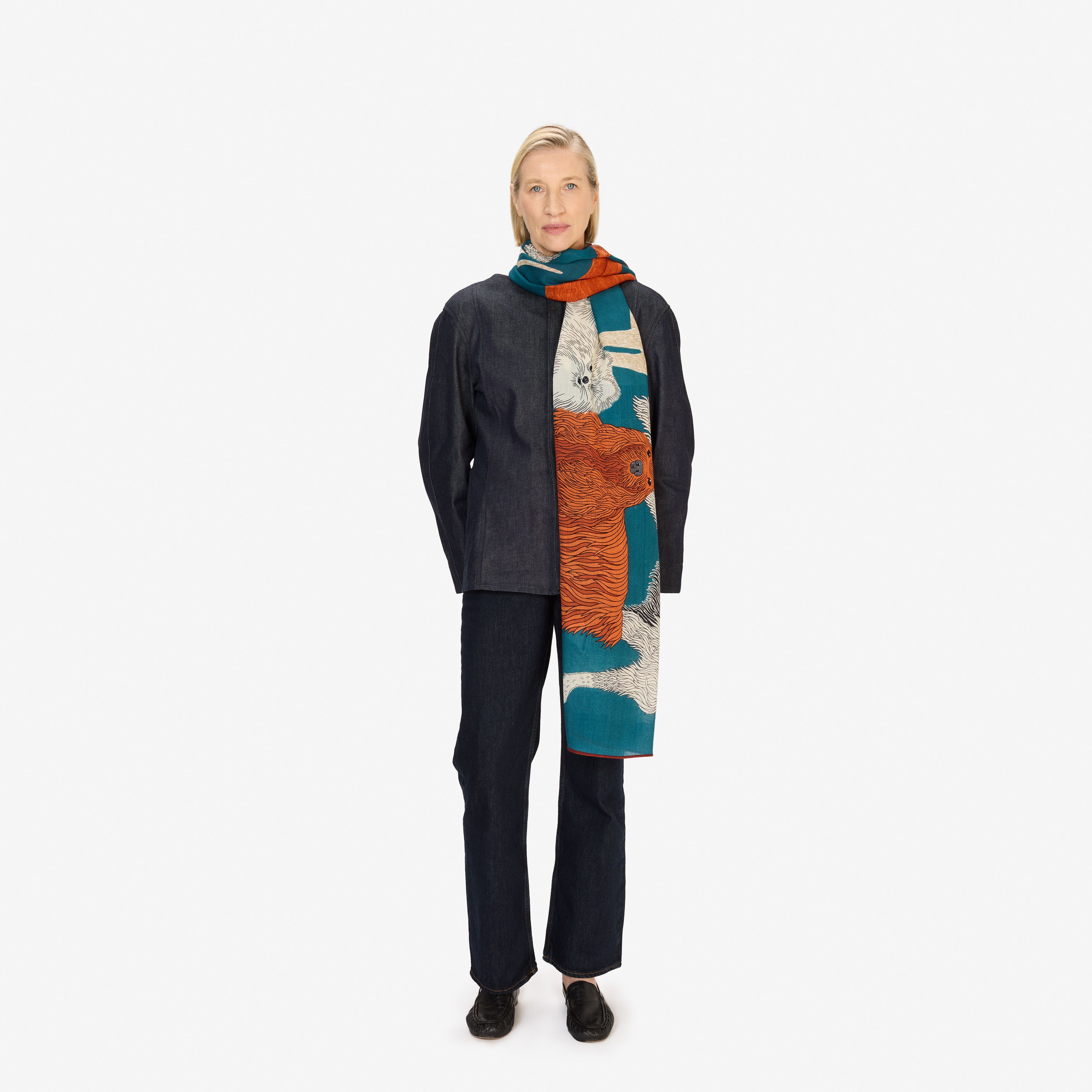 Scarf 100 - Toutou - Duck Blue