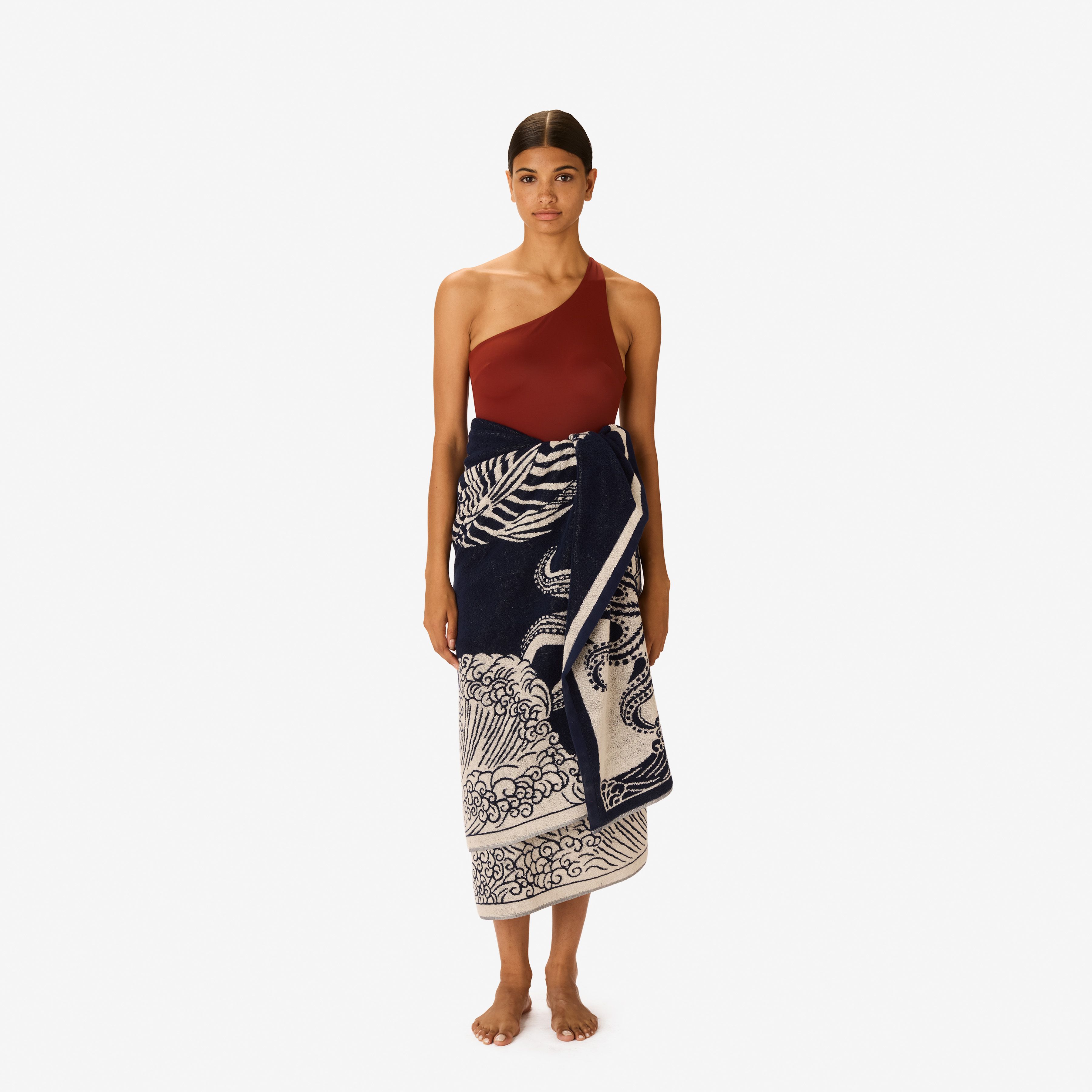 Beach Towel 100 - Poseidon - Navy