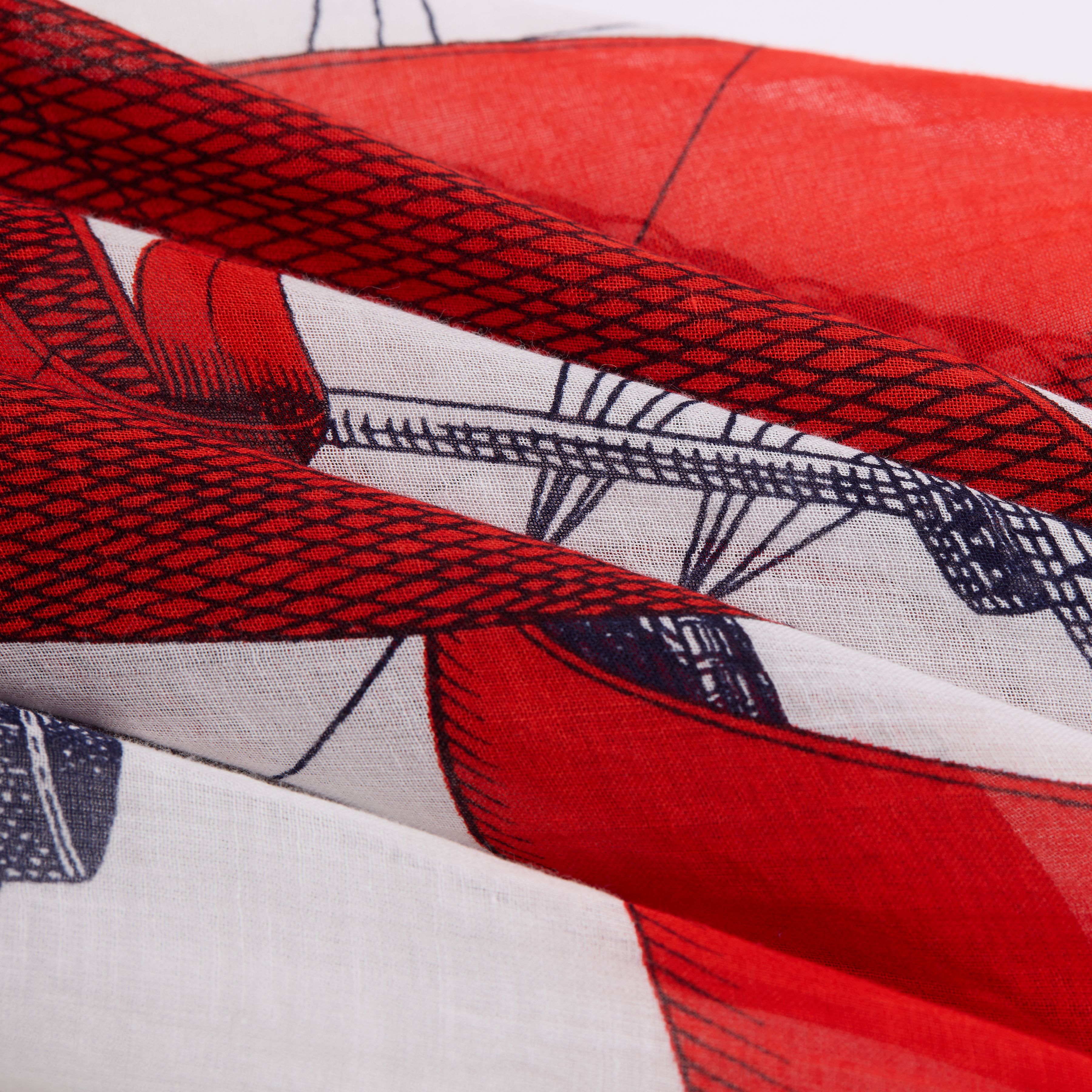 Scarf 100 - Des Rives et des Reves - Red