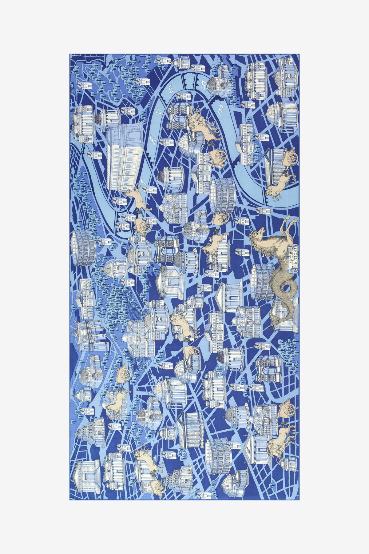 Scarf 100 - Rome - Blue