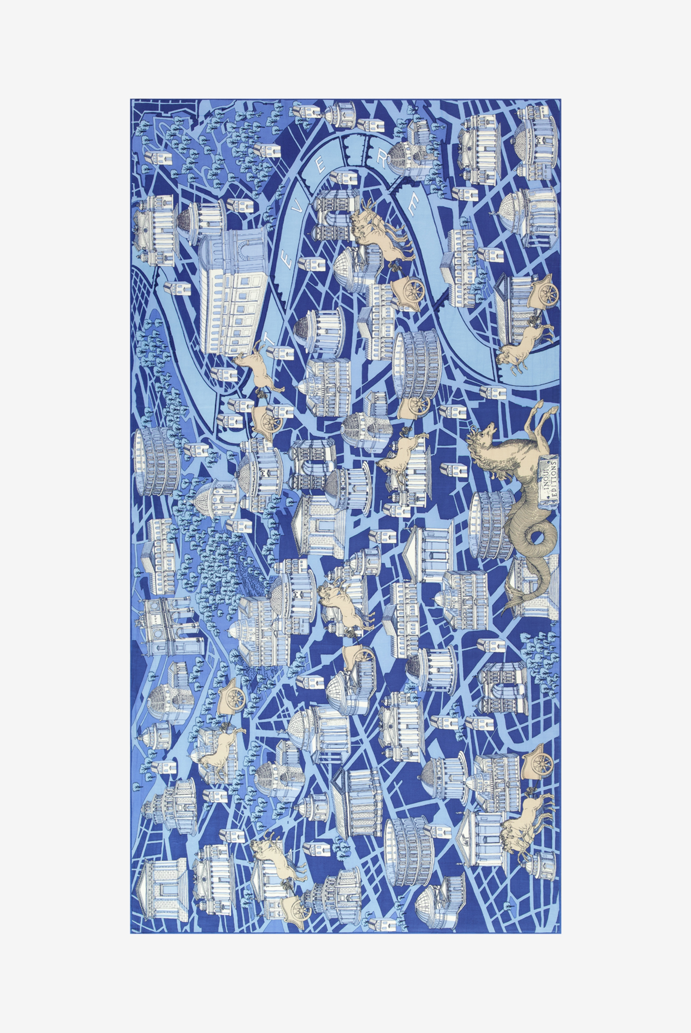 Scarf 100 - Rome - Blue