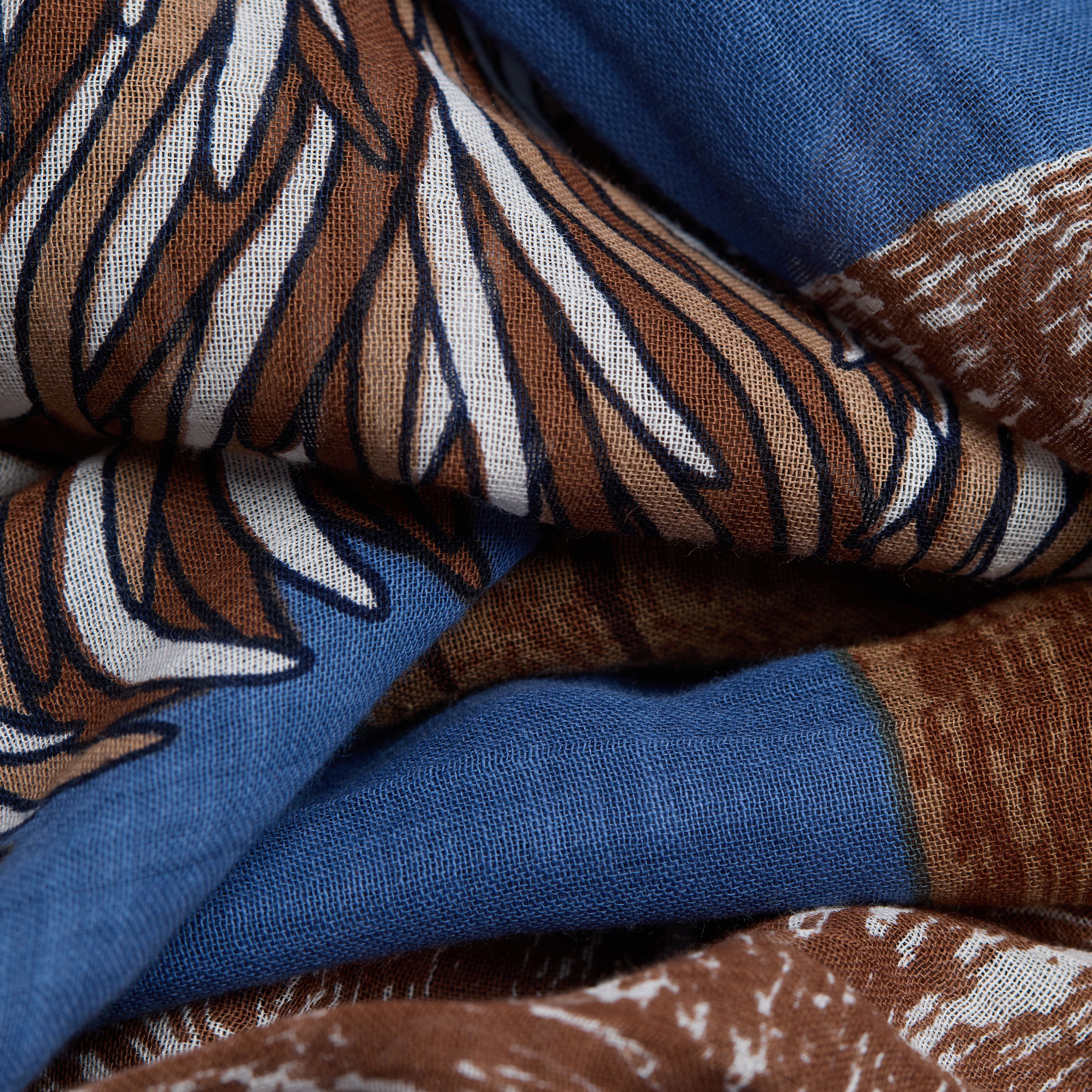 Scarf 100 Cotton - Toutou - Blue