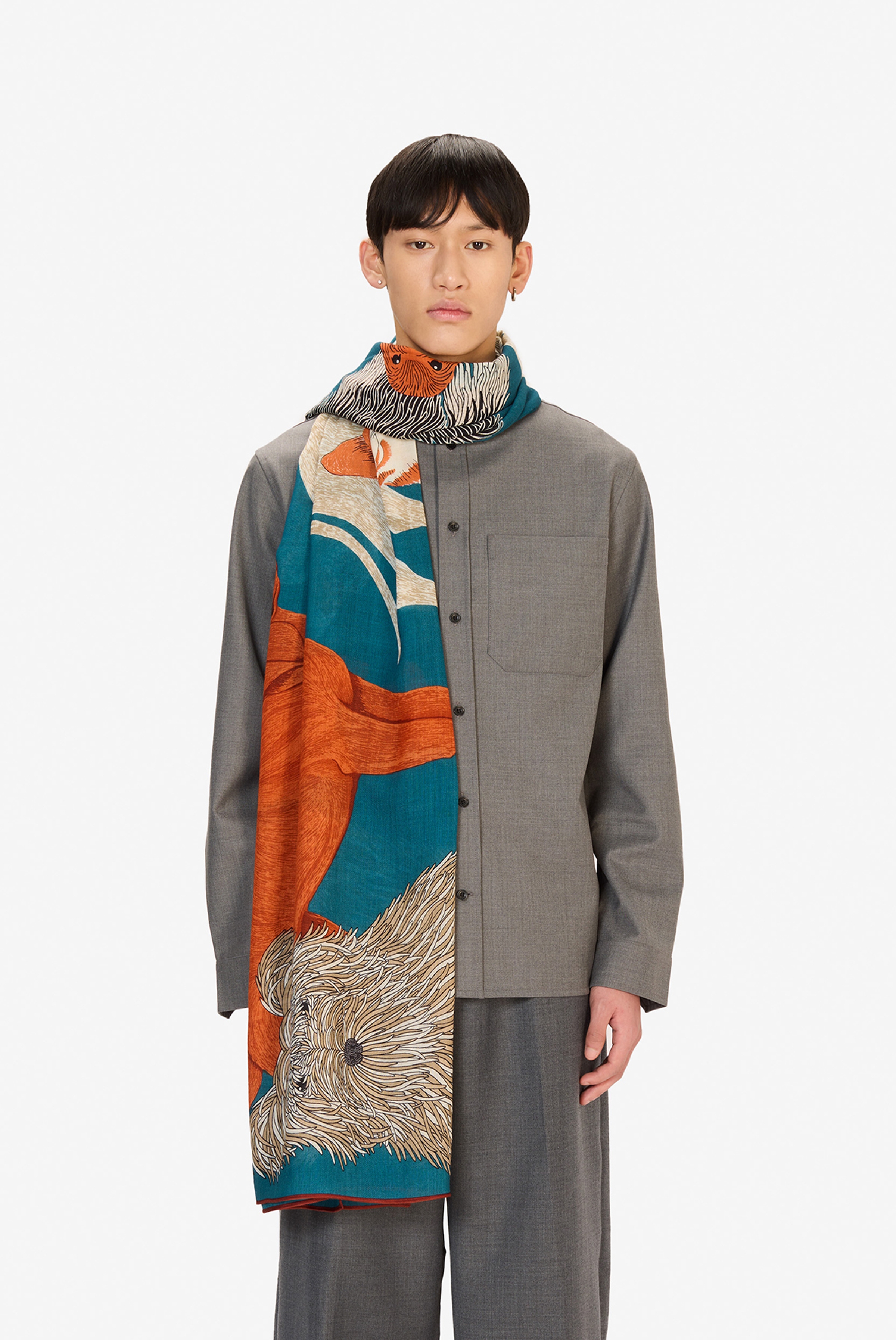 Scarf 100 - Toutou - Duck Blue