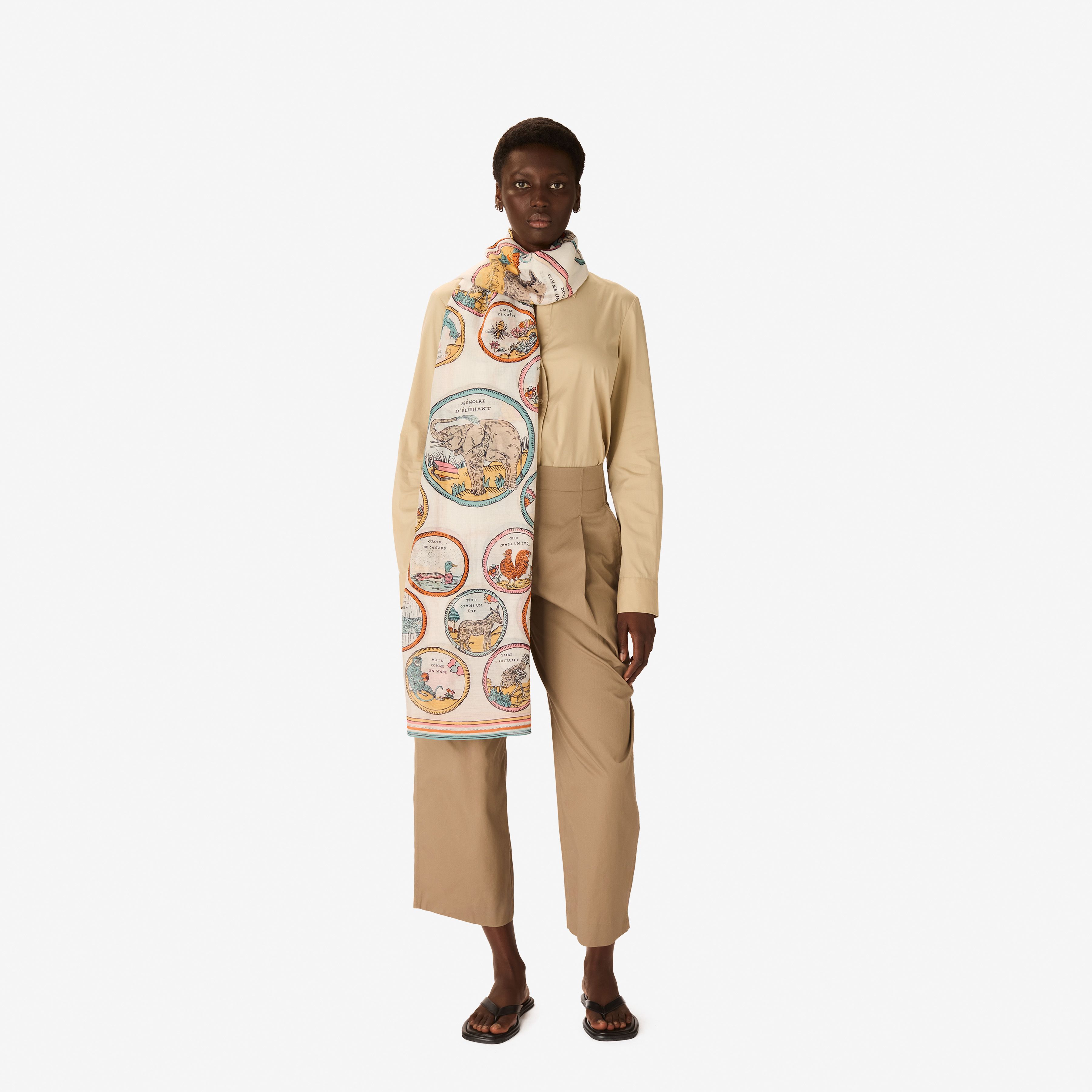 Scarf 100 - Chance Inoui - Off White