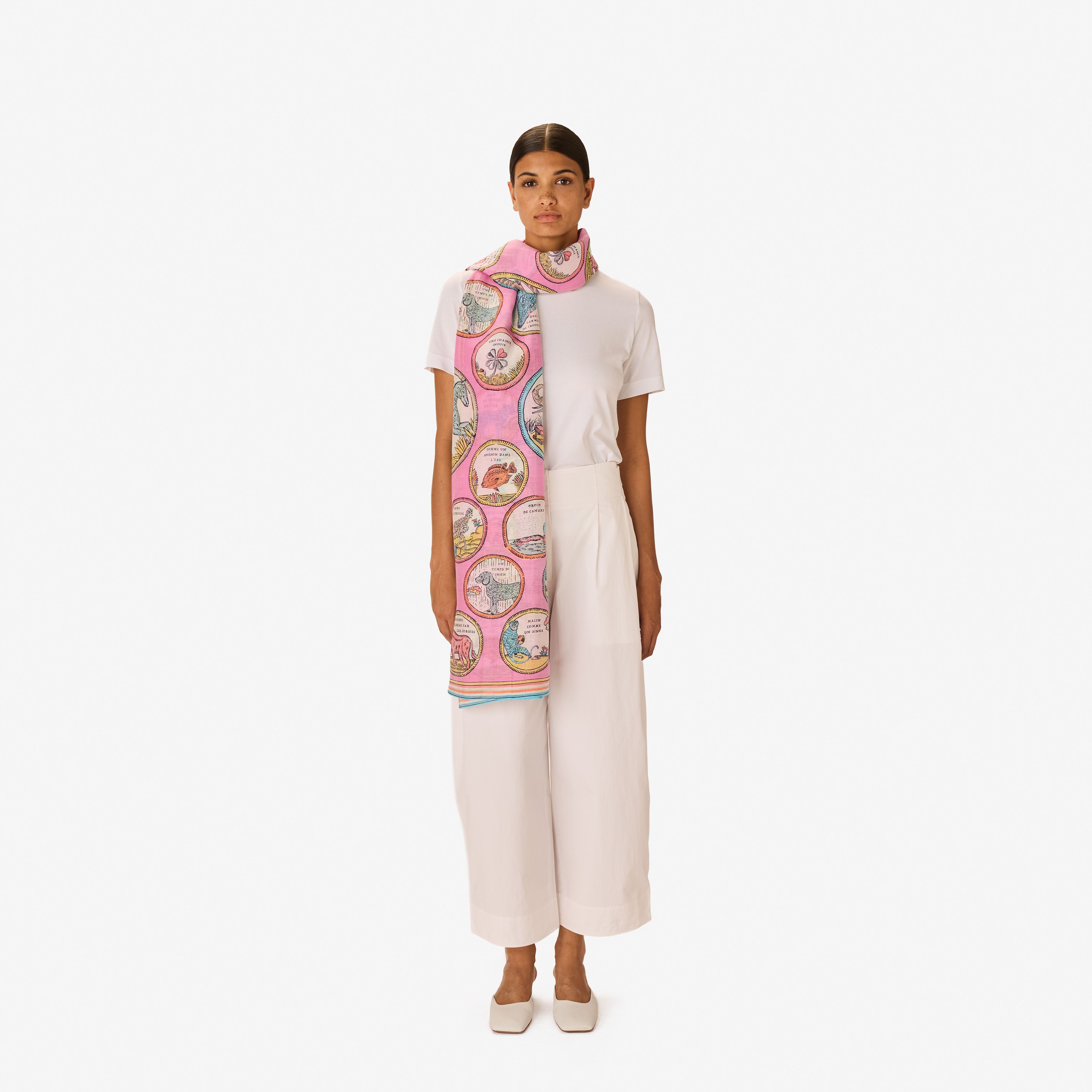 Scarf 100 - Chance Inoui - Pink