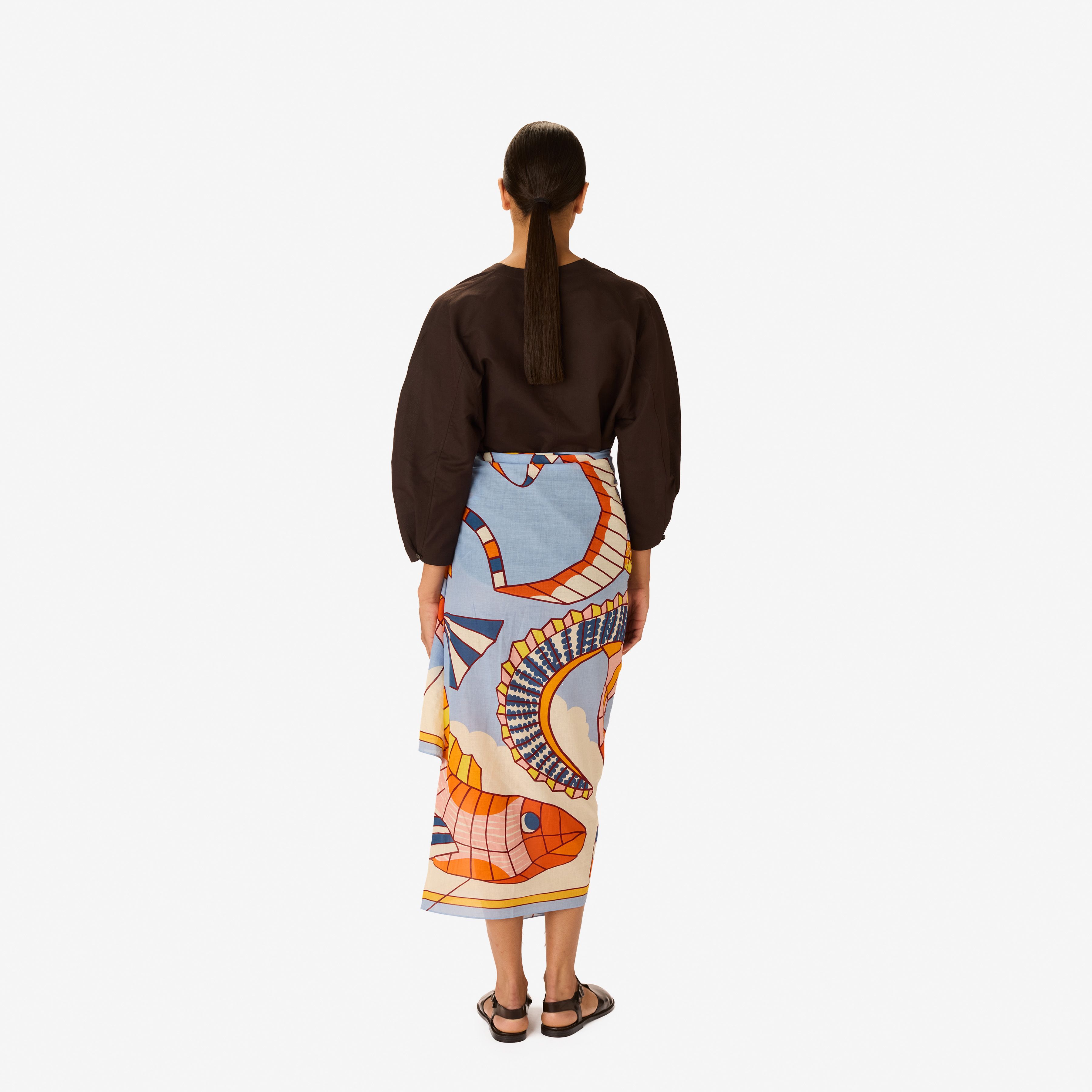 Scarf 100 - Cerfs Volants - Orange