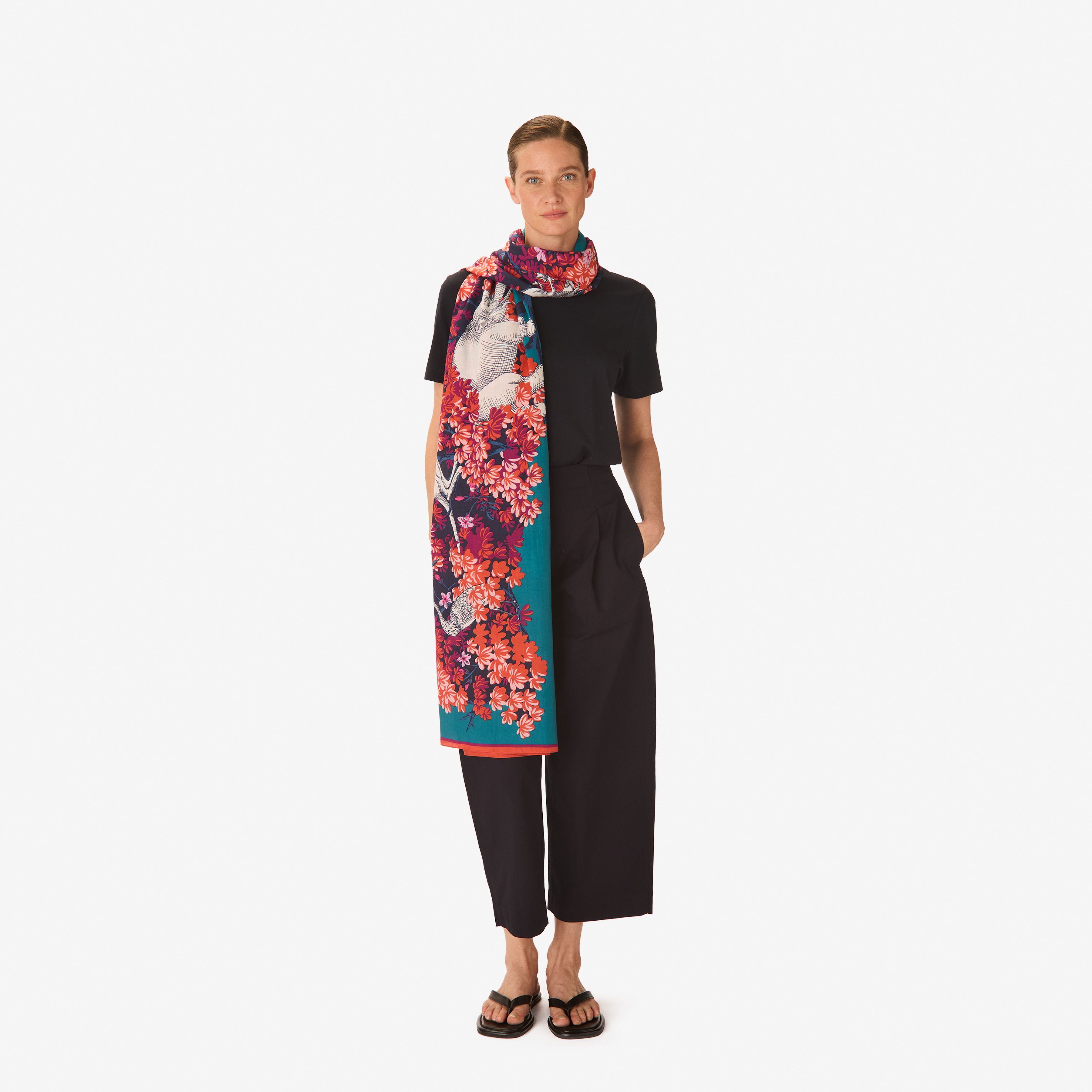 Scarf 100 - Bestiaire - Pink
