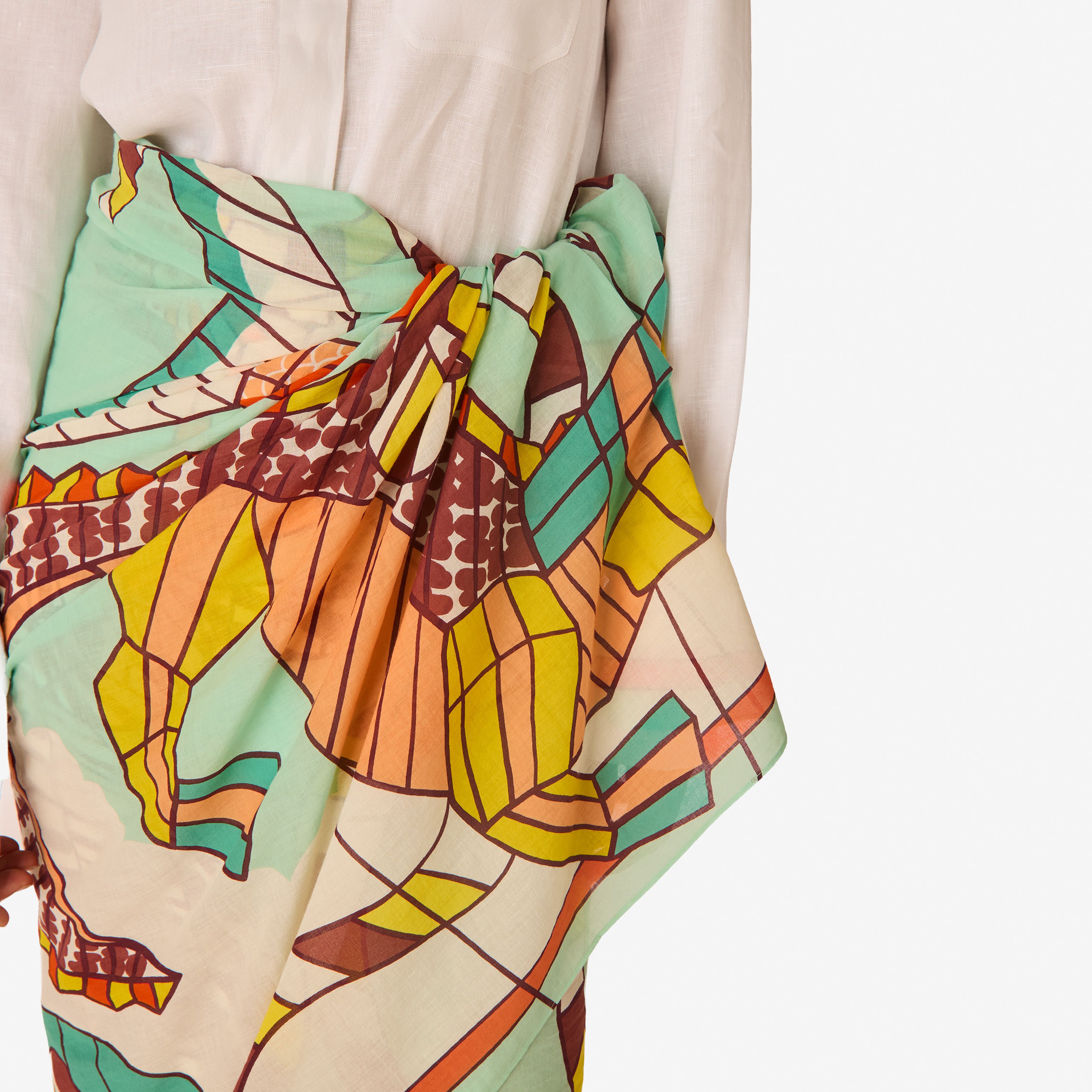 Scarf 100 - Cerfs Volants - Turquoise