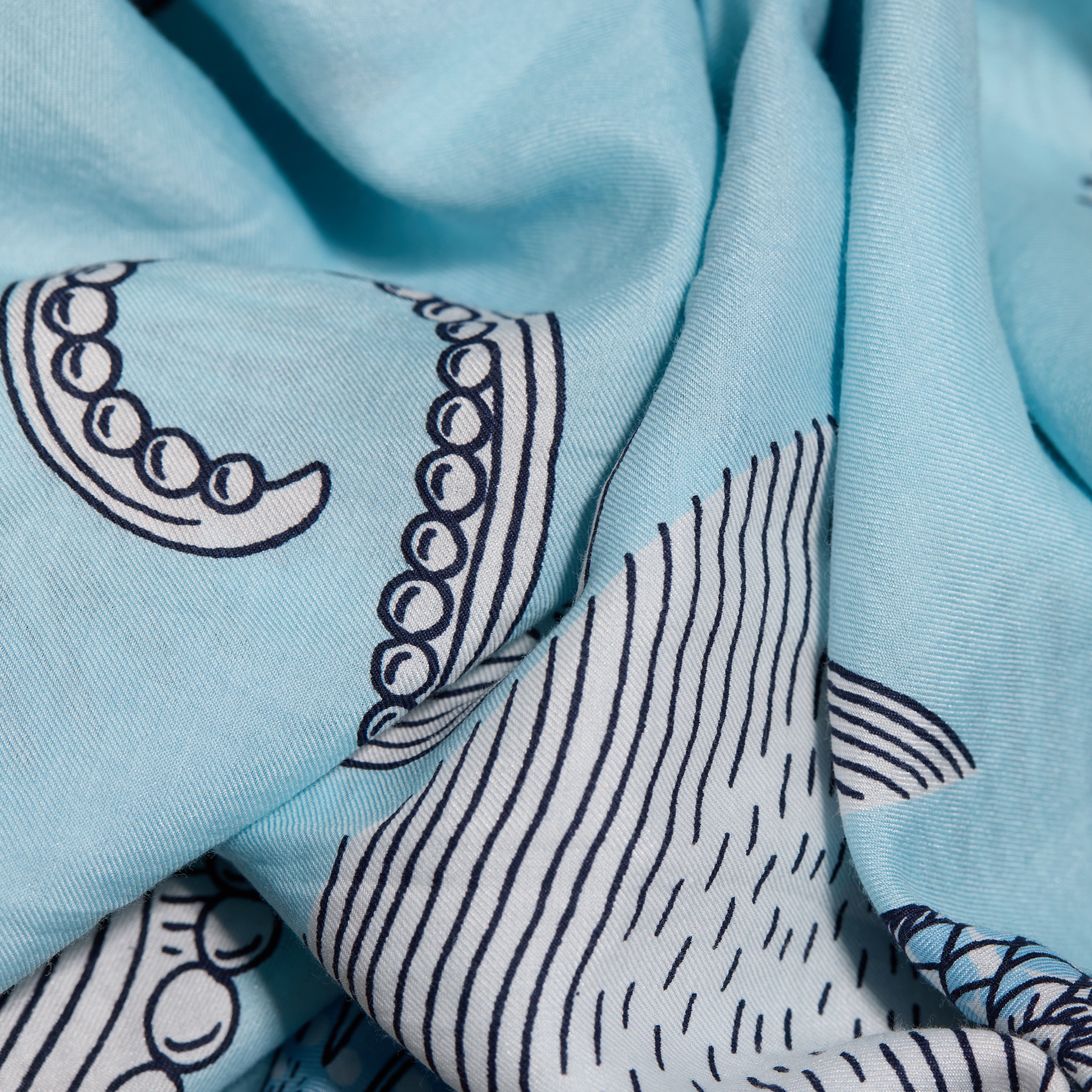 Scarf 100 - Poseidon - Turquoise