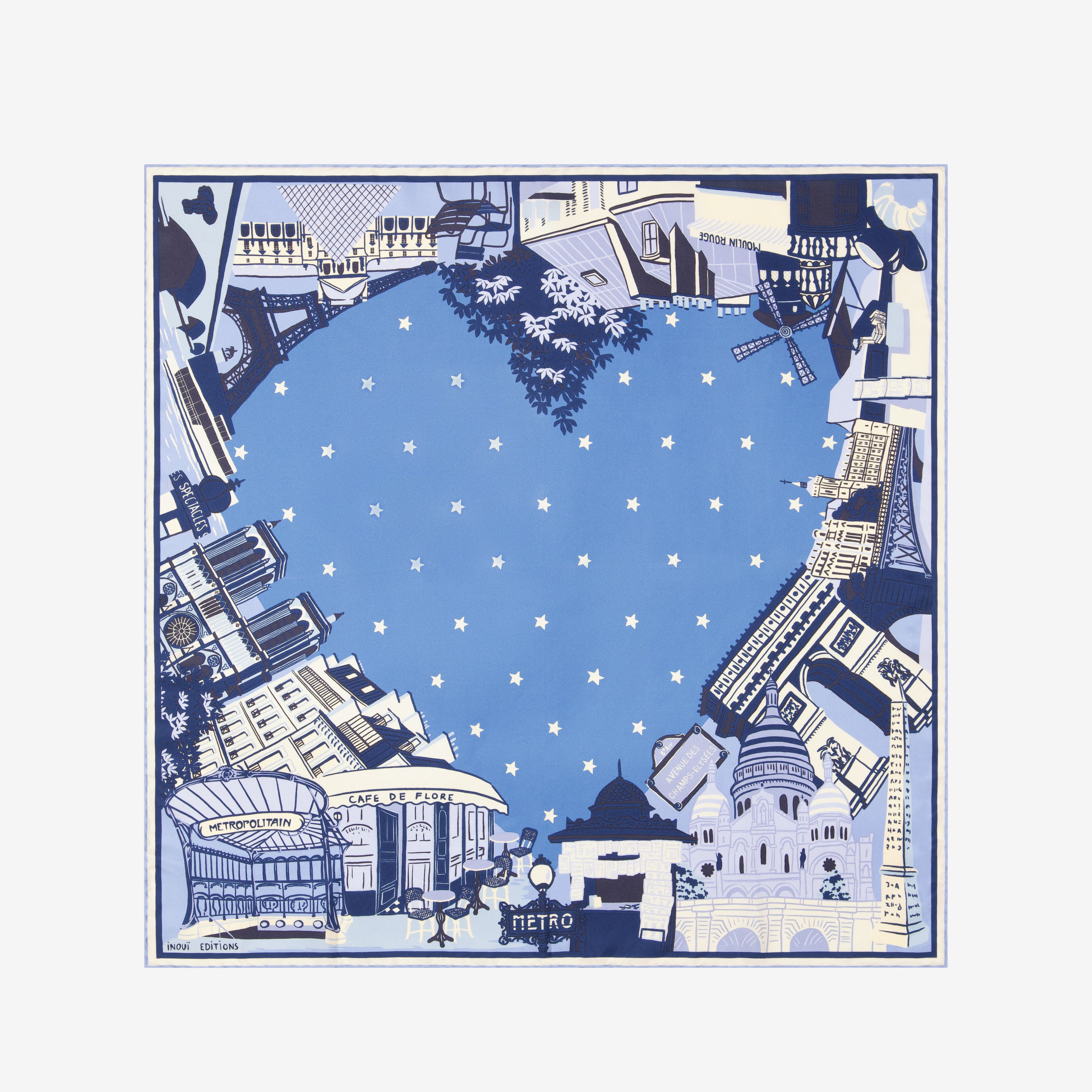 Square 70 - J'Aime Paris - Blue