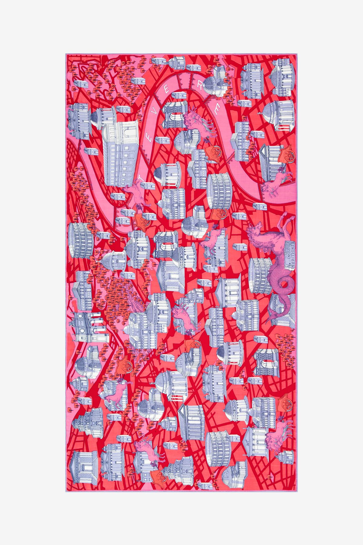 Scarf 100 - Rome - Red