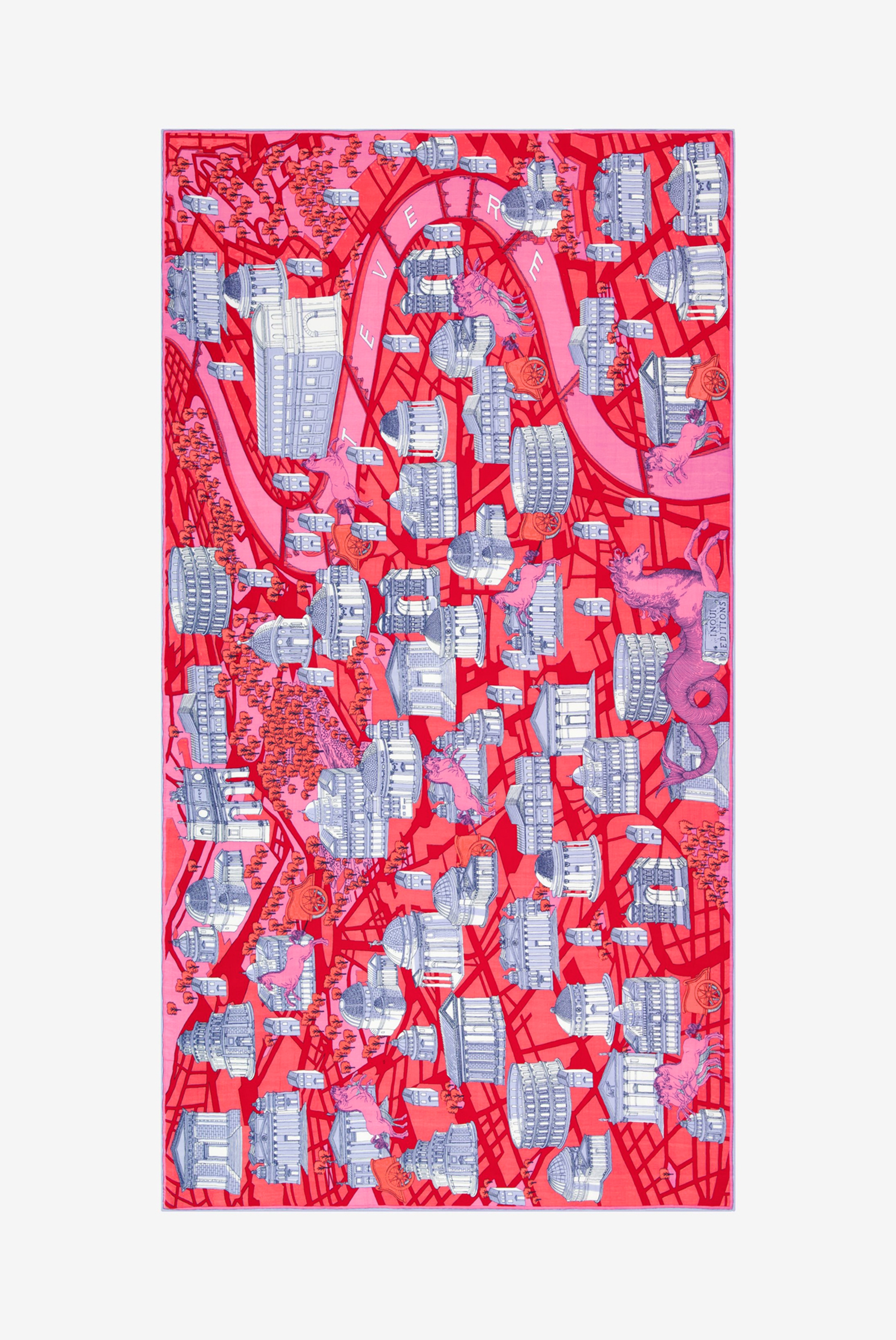 Scarf 100 - Rome - Red
