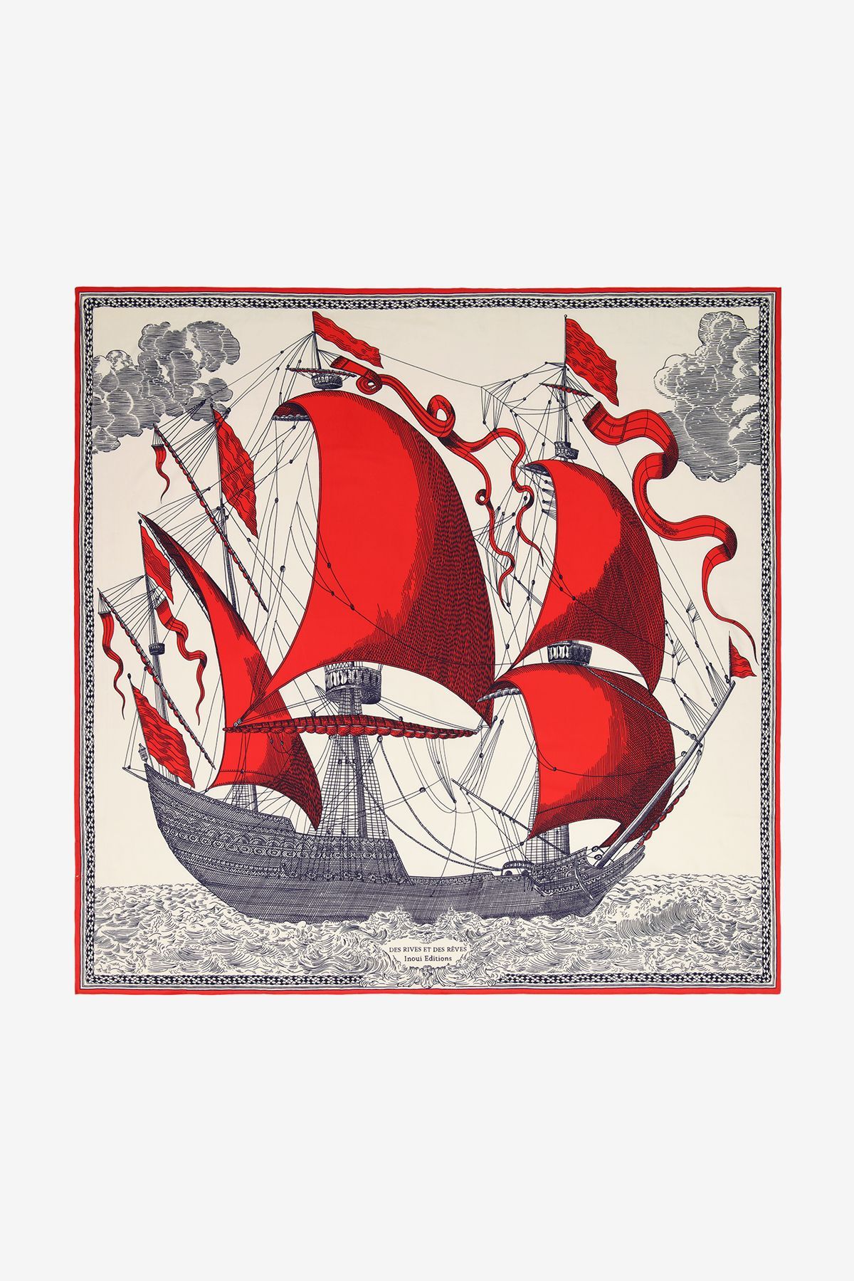 Square 130 - Des Rives et Des Reves - Red