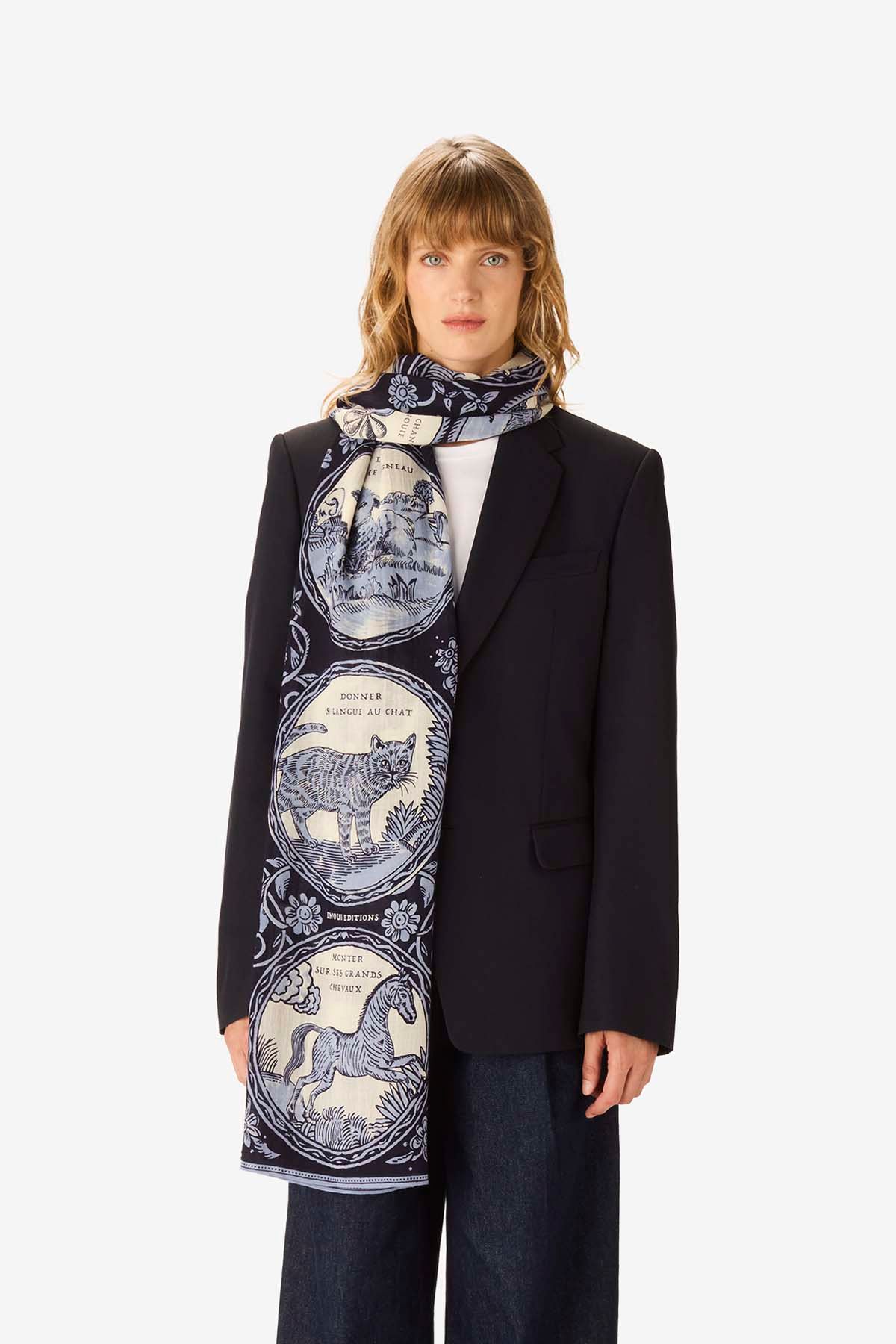 Scarf 70 - Chance Inoui - Navy