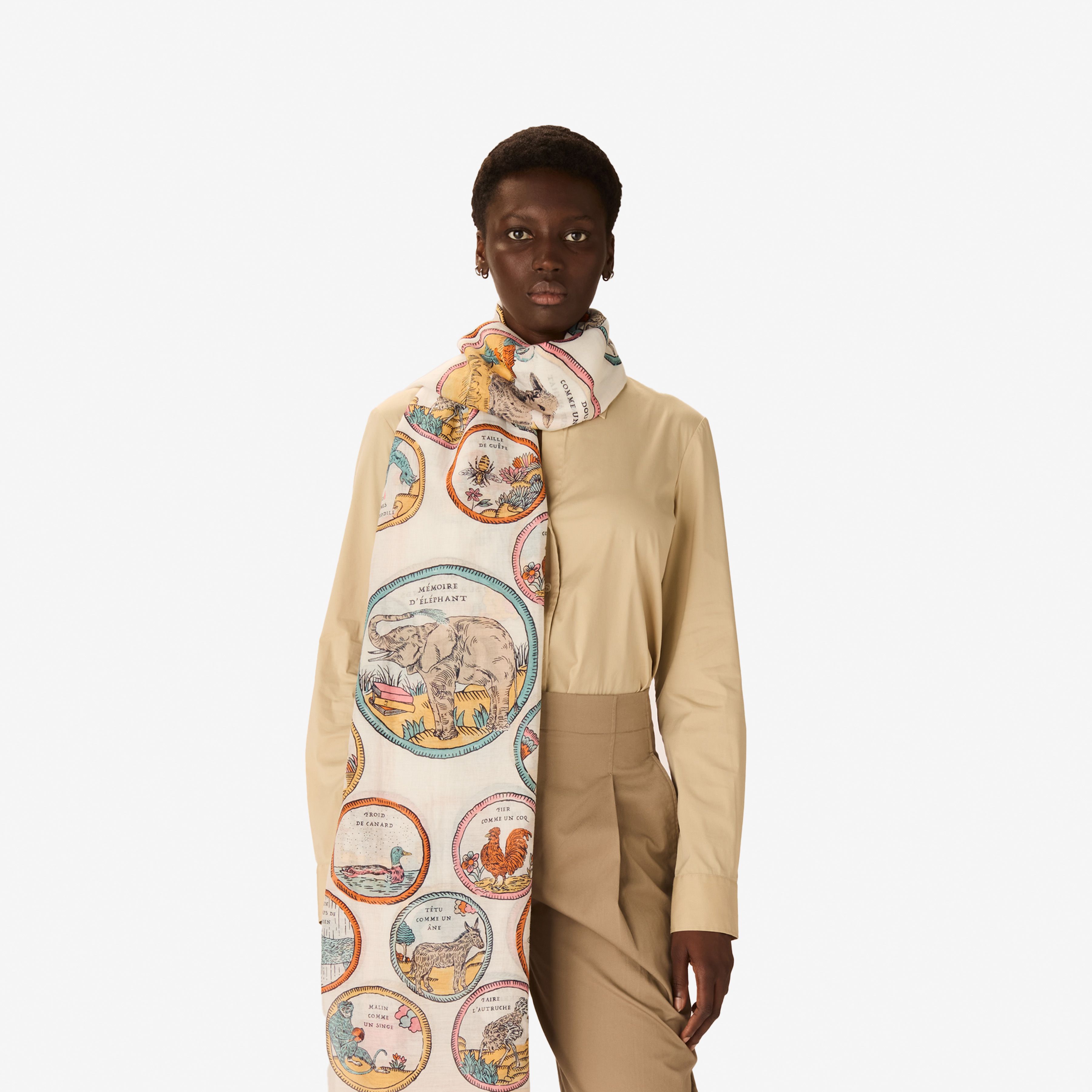 Scarf 100 - Chance Inoui - Off White