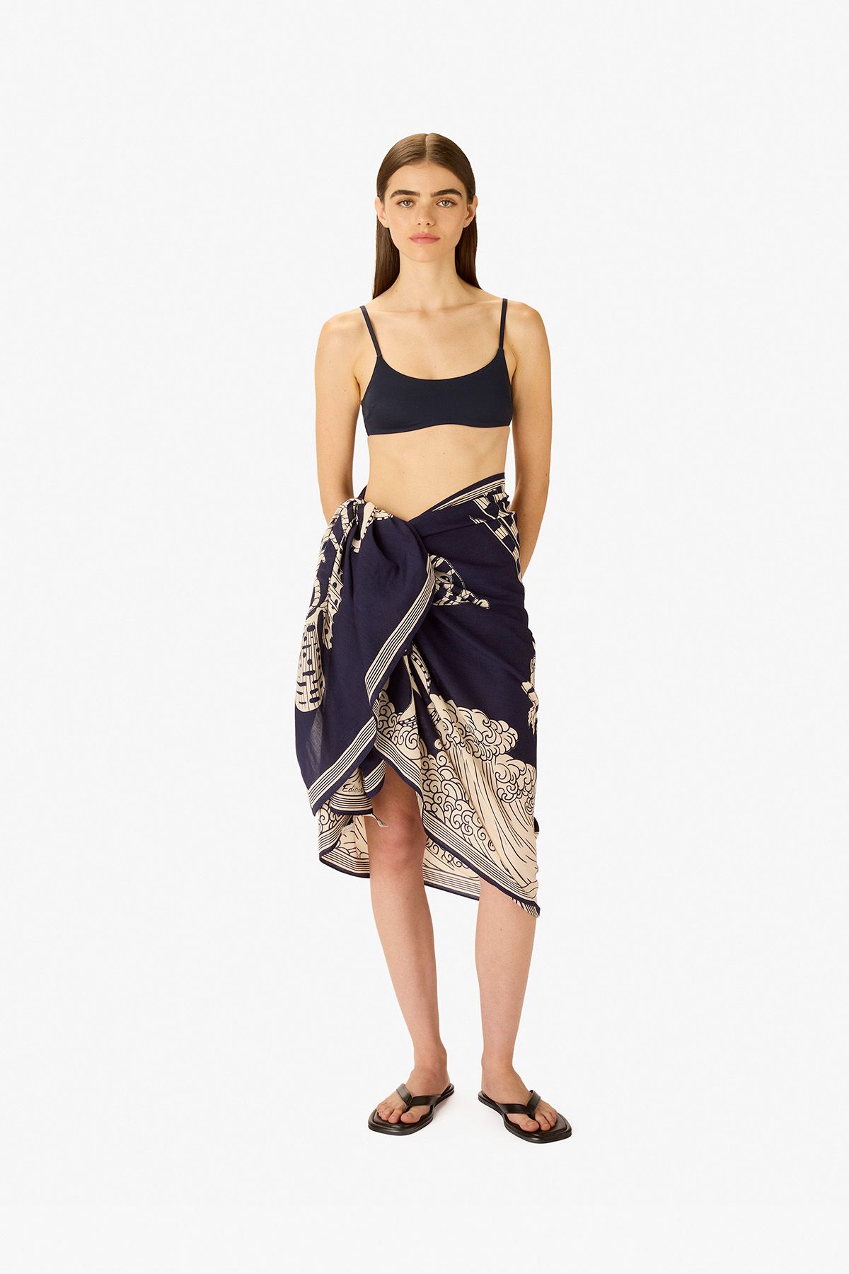 Scarf 100 - Vague - Navy