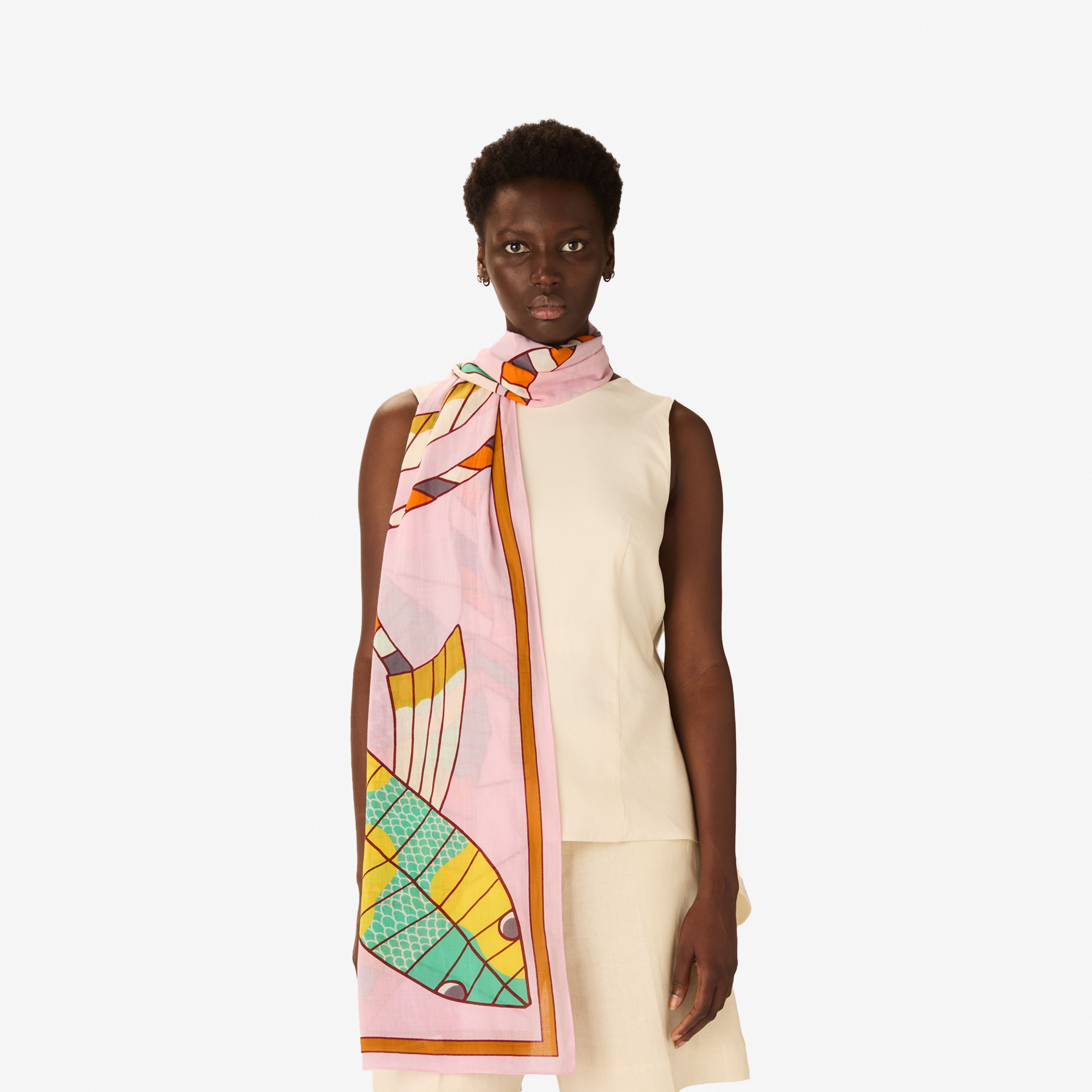 Scarf 100 - Cerfs Volants - Pink