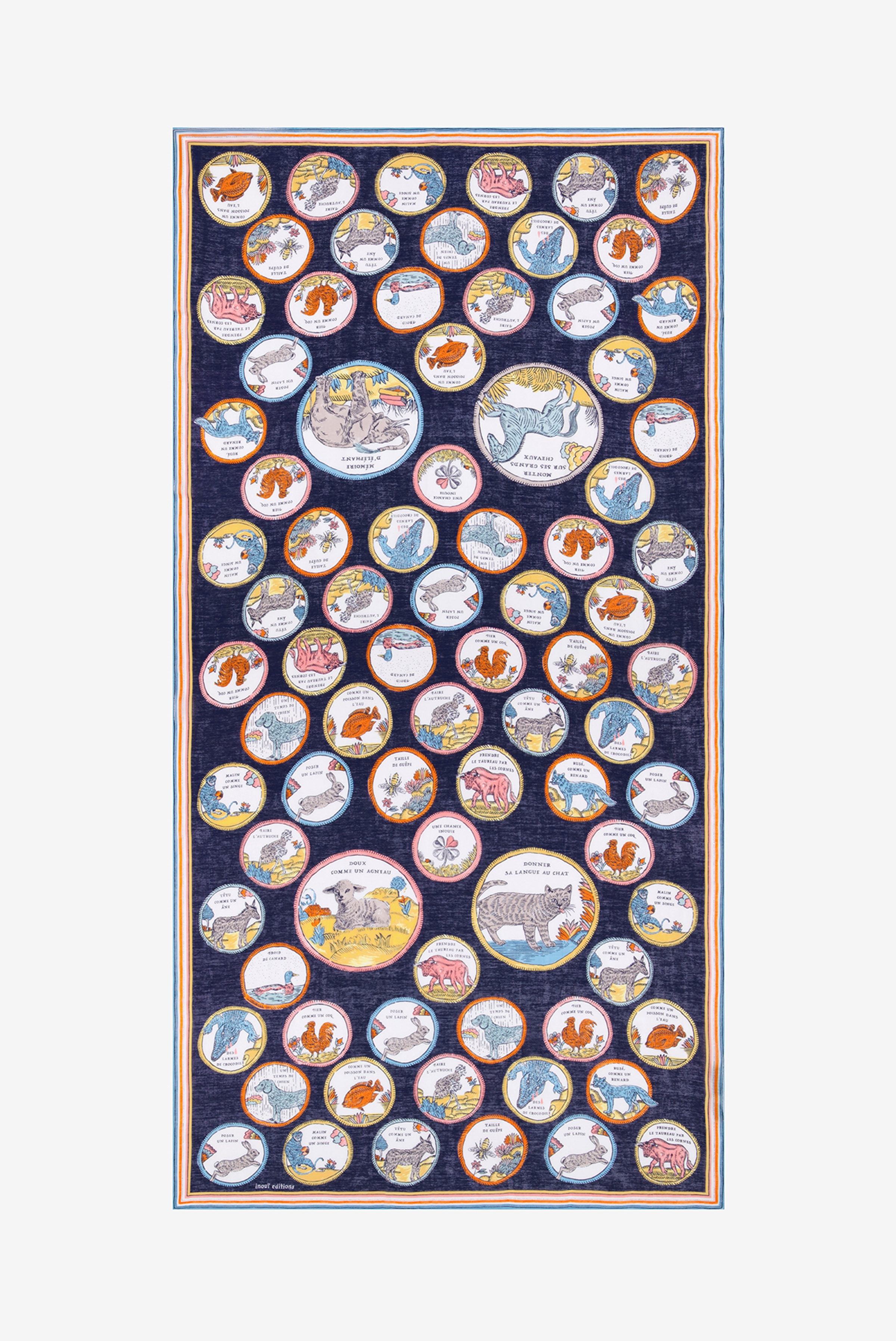 Scarf 100 - Chance Inoui - Navy