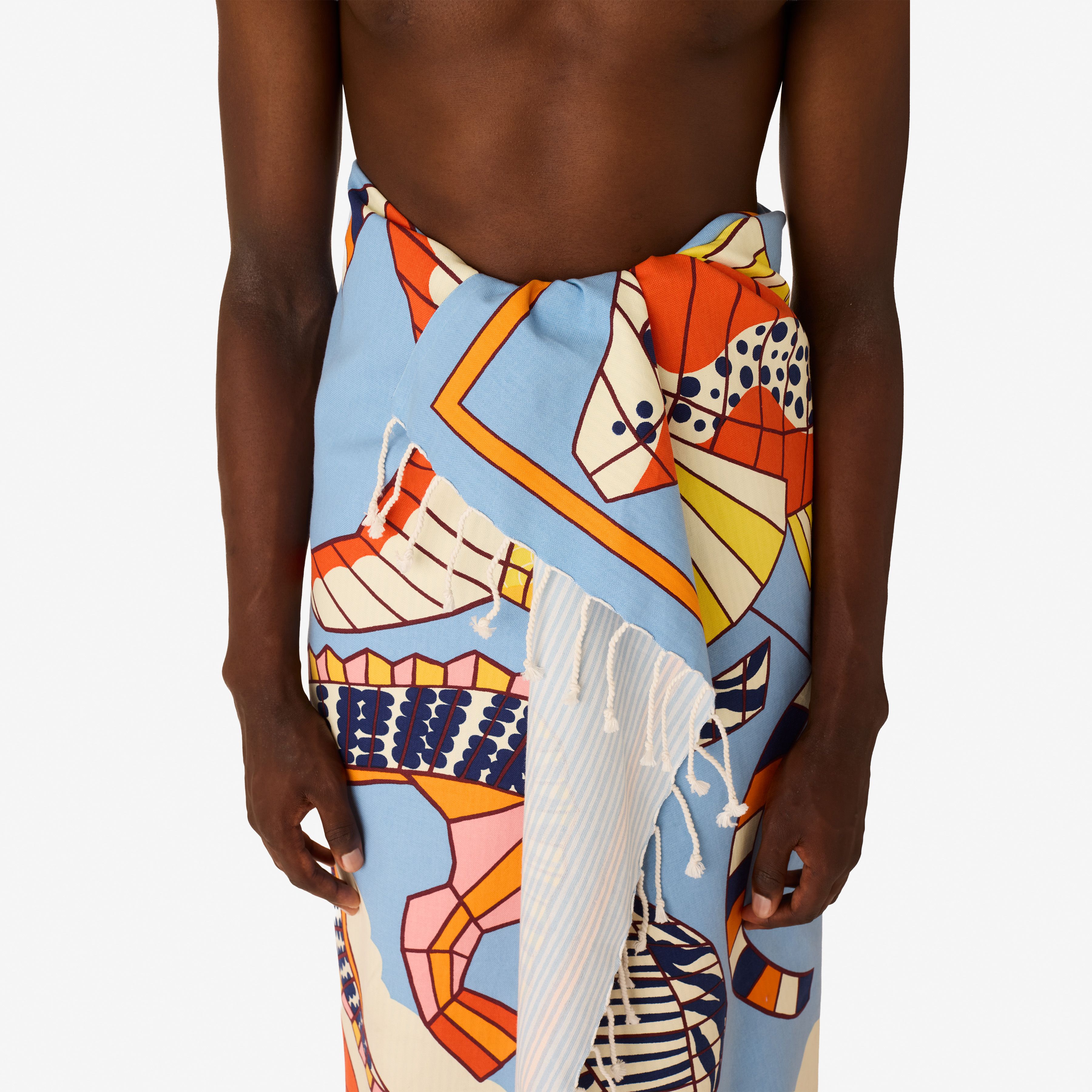Fouta Towel 100 - Cerfs Volants - Orange