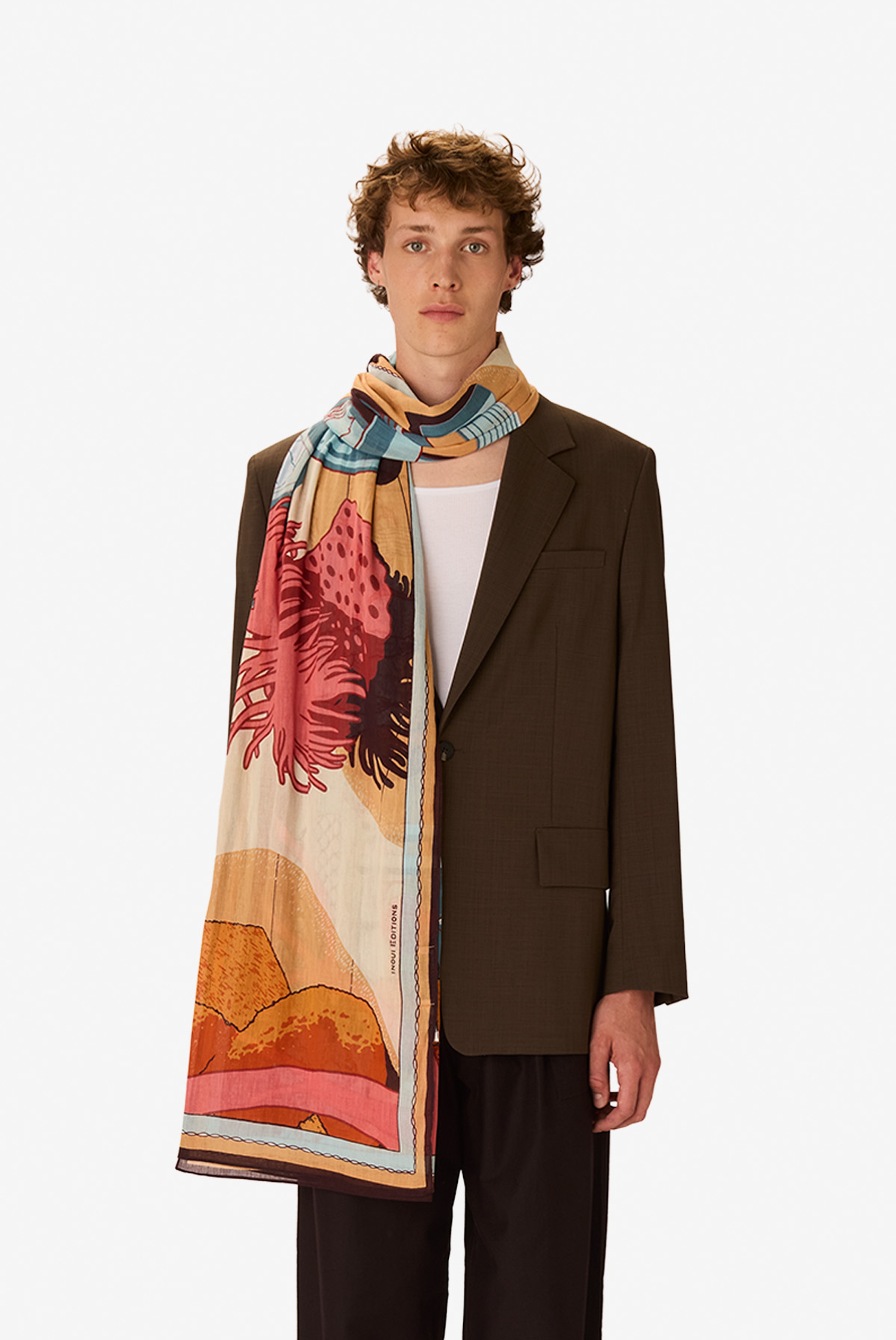 Scarf 100 - Jardin - Coral