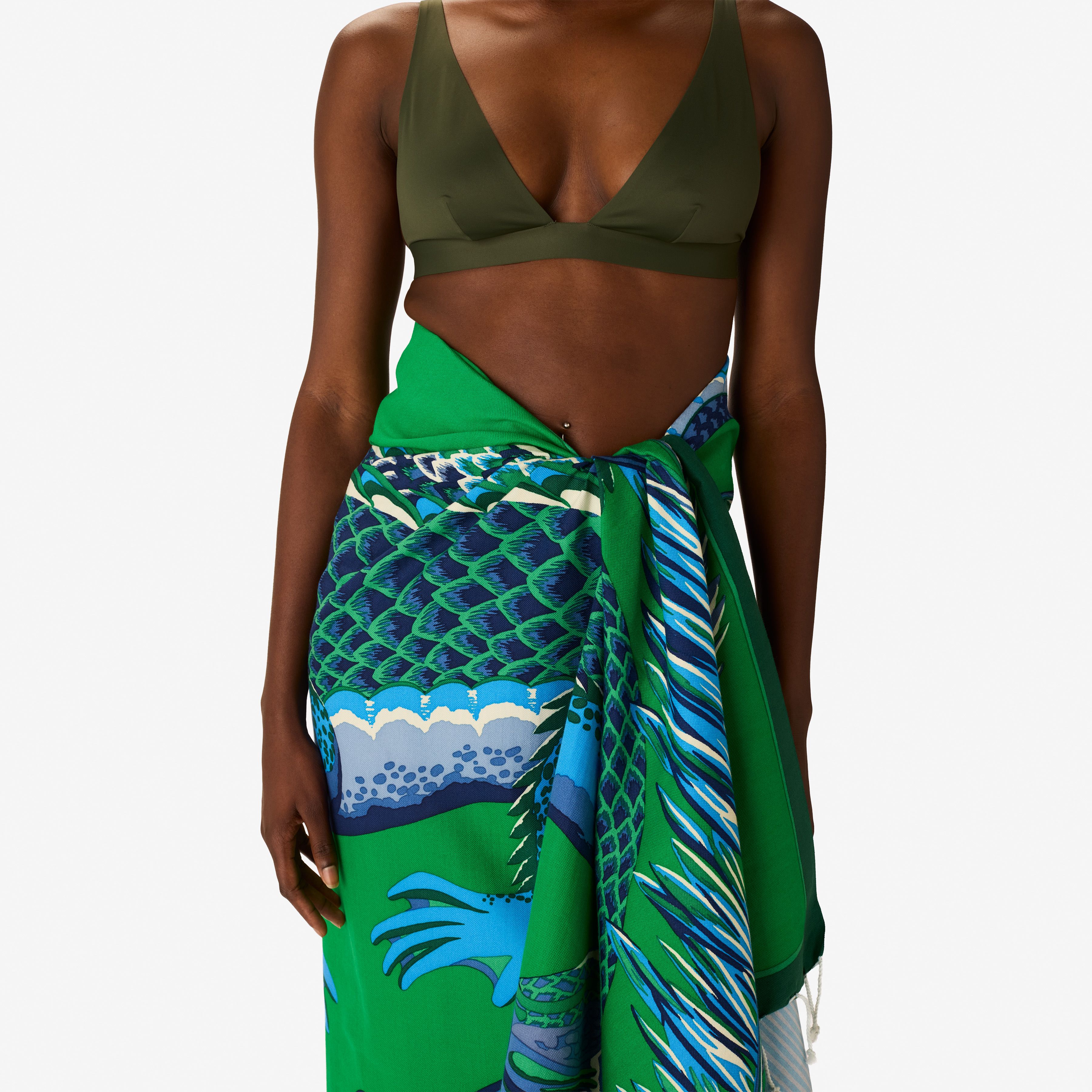 Fouta Towel 100 - Croco - Green