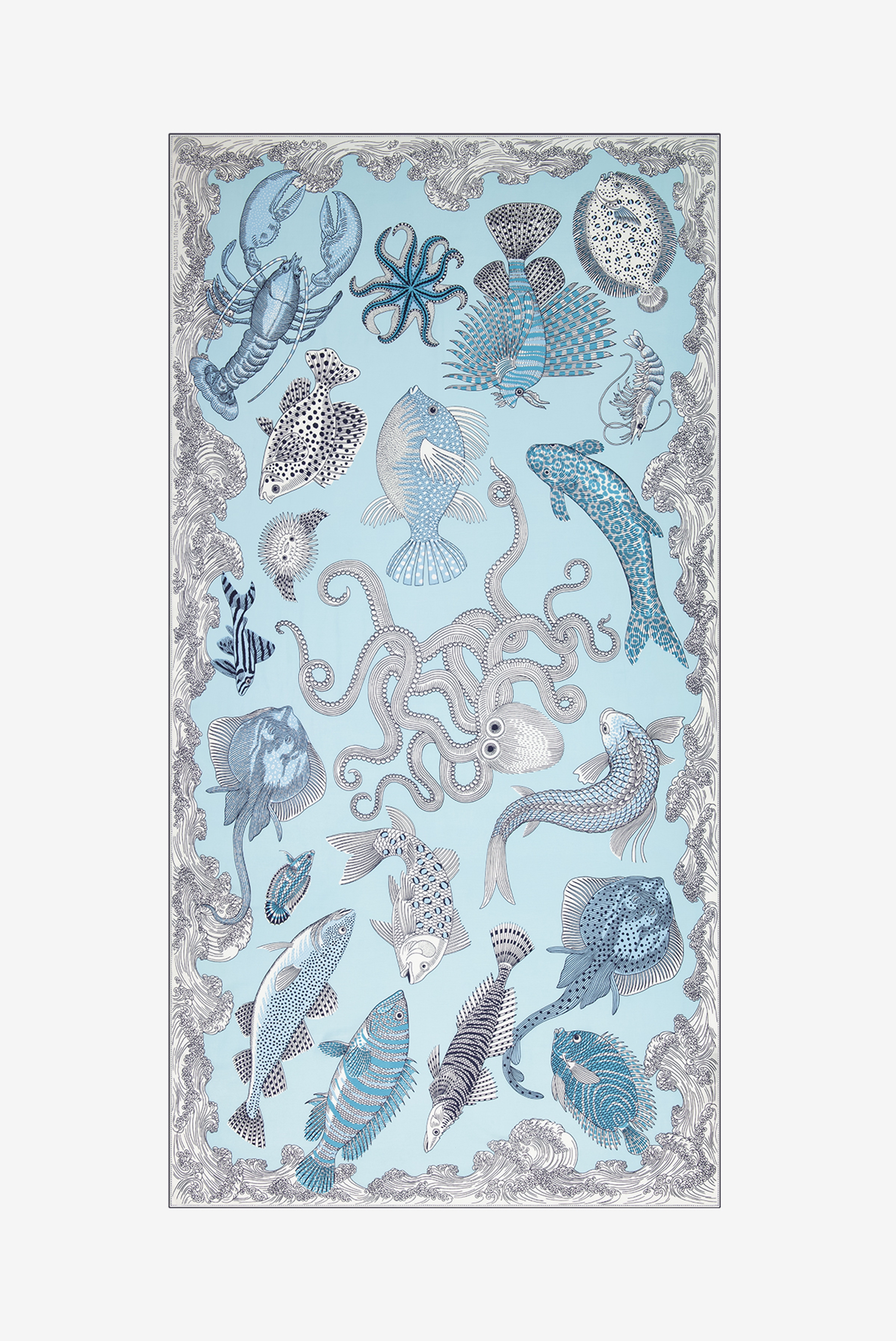 Scarf 100 - Poseidon - Turquoise