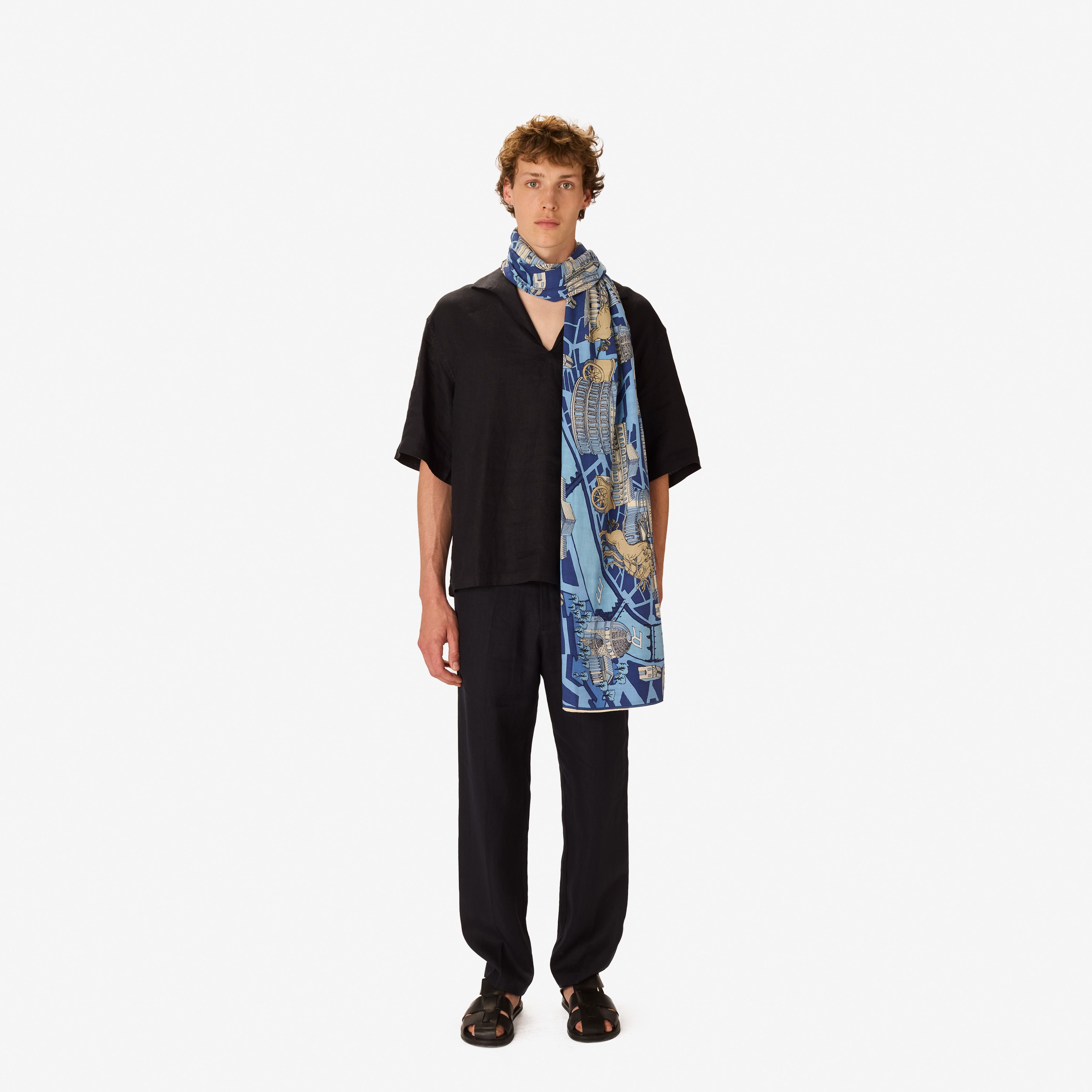 Scarf 100 - Rome - Blue