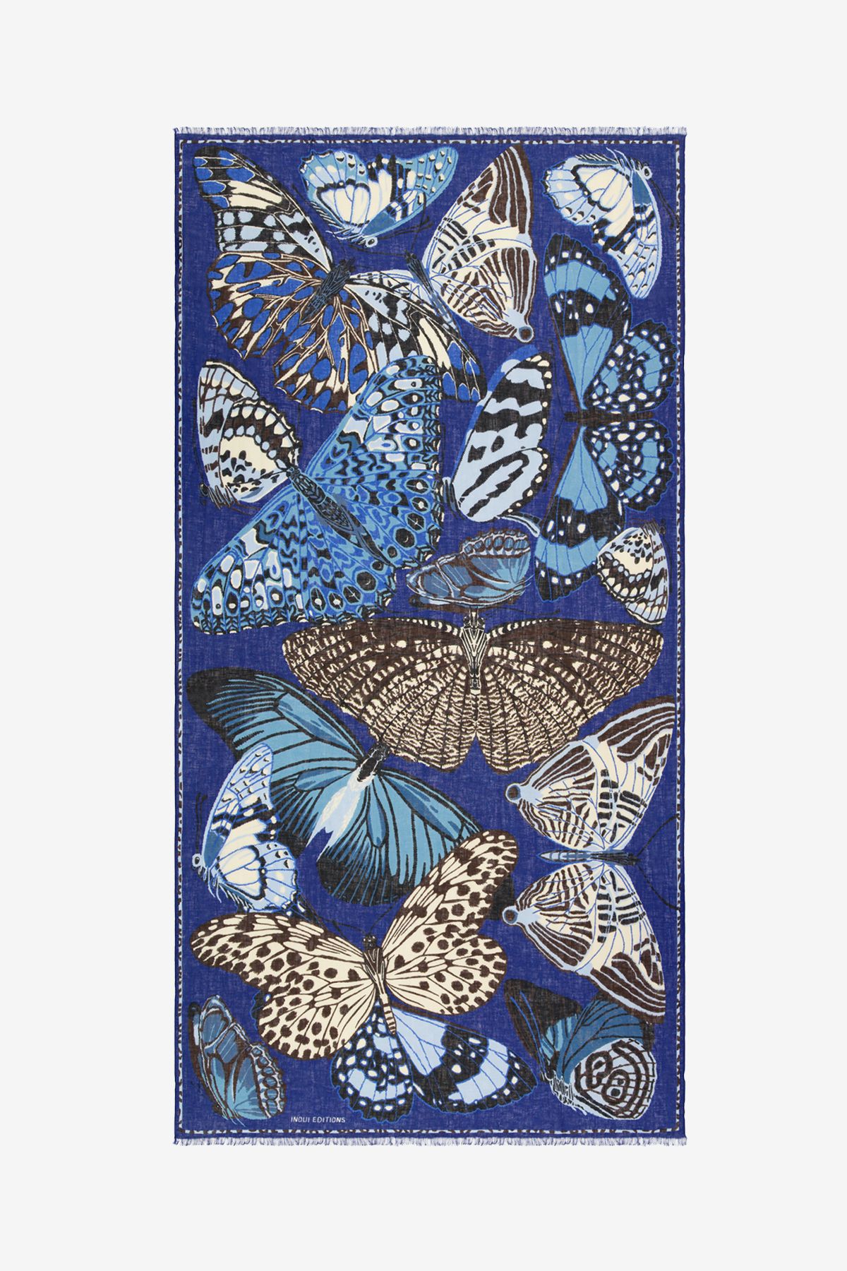 Scarf 100 - Papillons - Navy