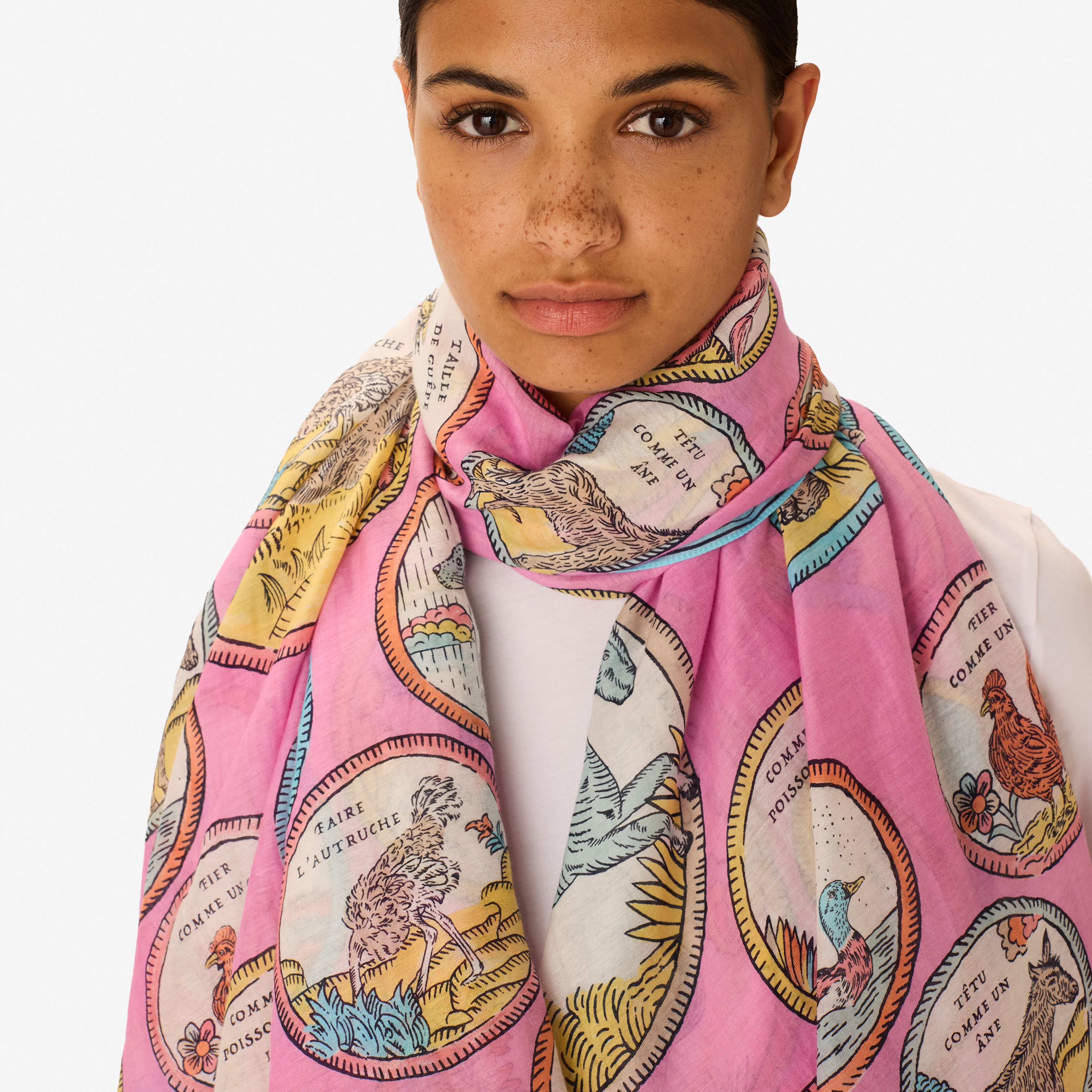 Scarf 100 - Chance Inoui - Pink