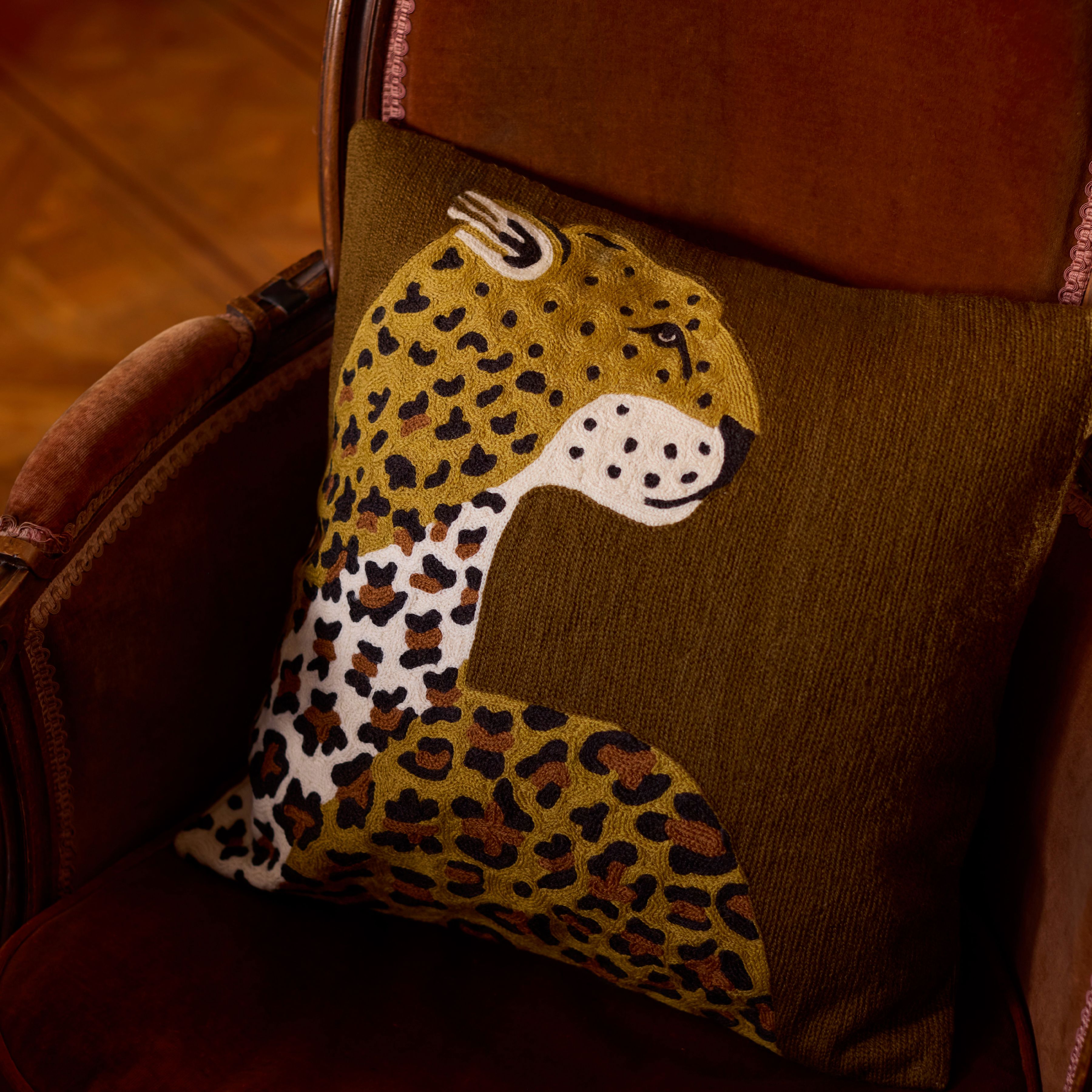 Cushion Cover 45 - Leopard - Saffron