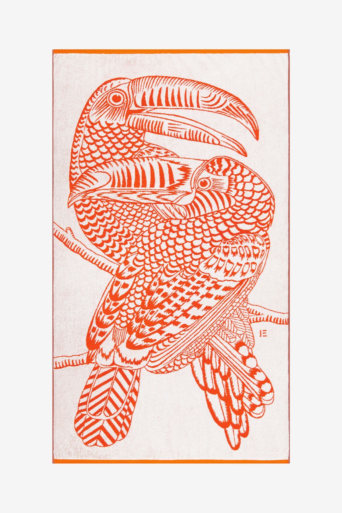 Beach Towel - Toucan - Orange