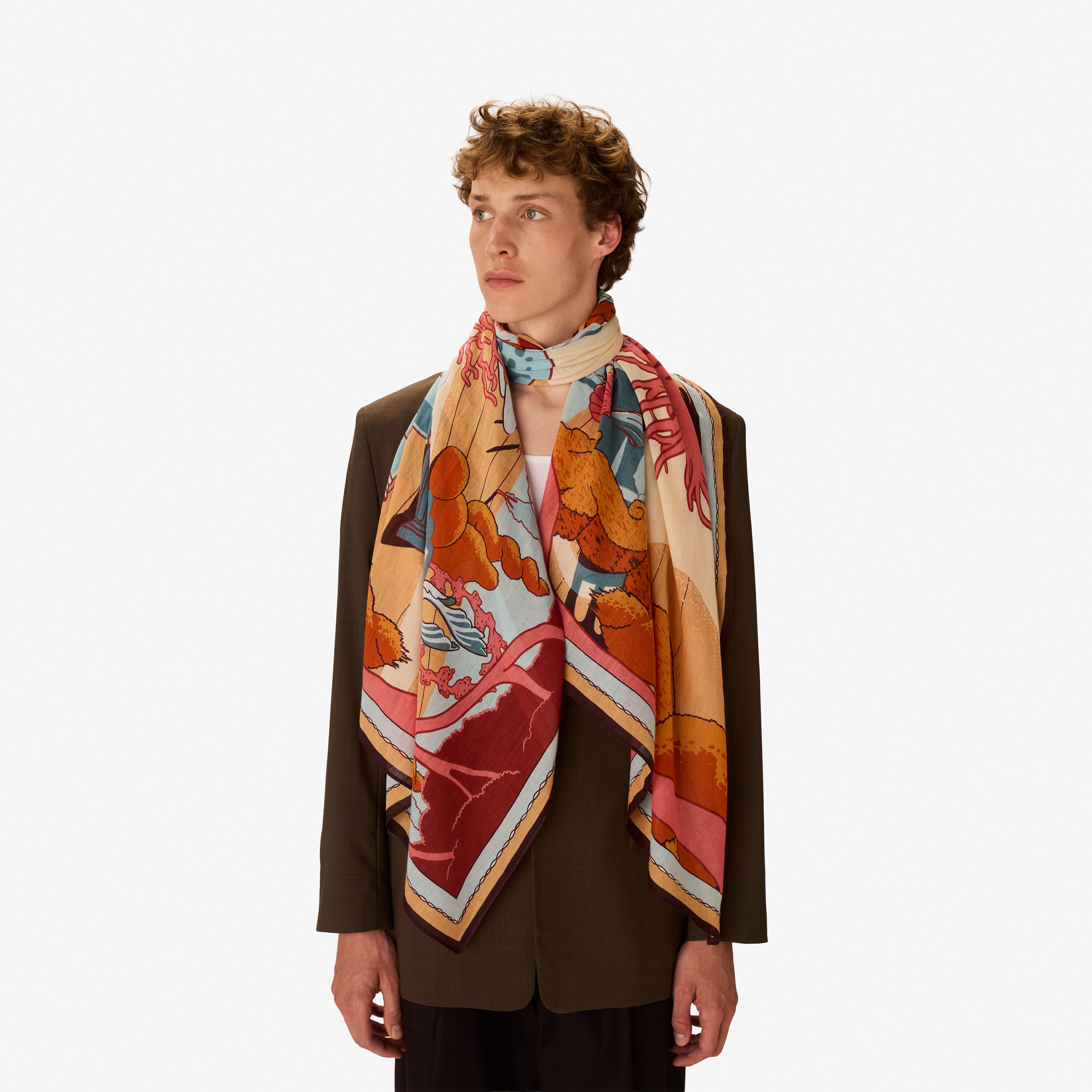 Scarf 100 - Jardin - Coral