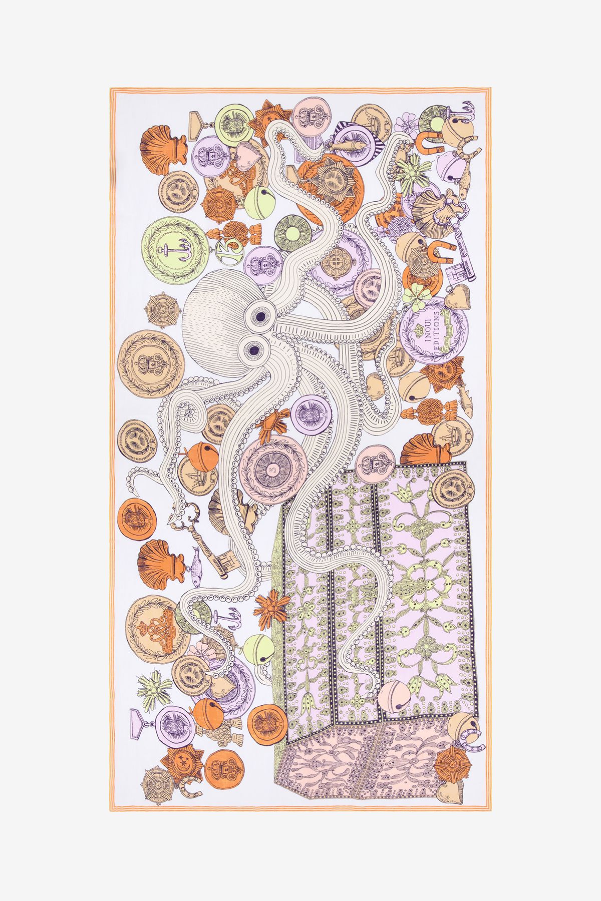 Scarf 100 - Octopus - Multicolor