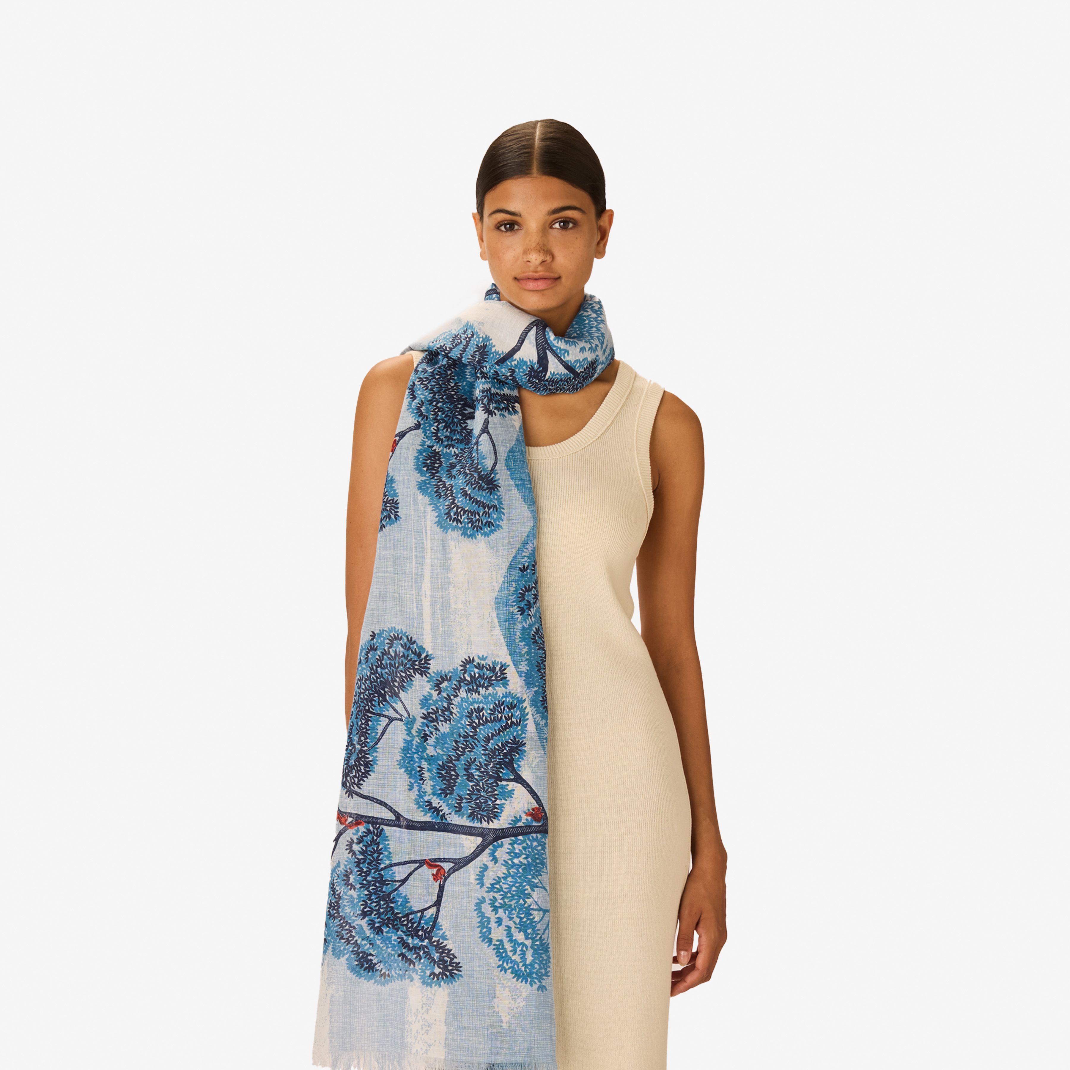 Scarf 70 - Ambroise - Duck Blue